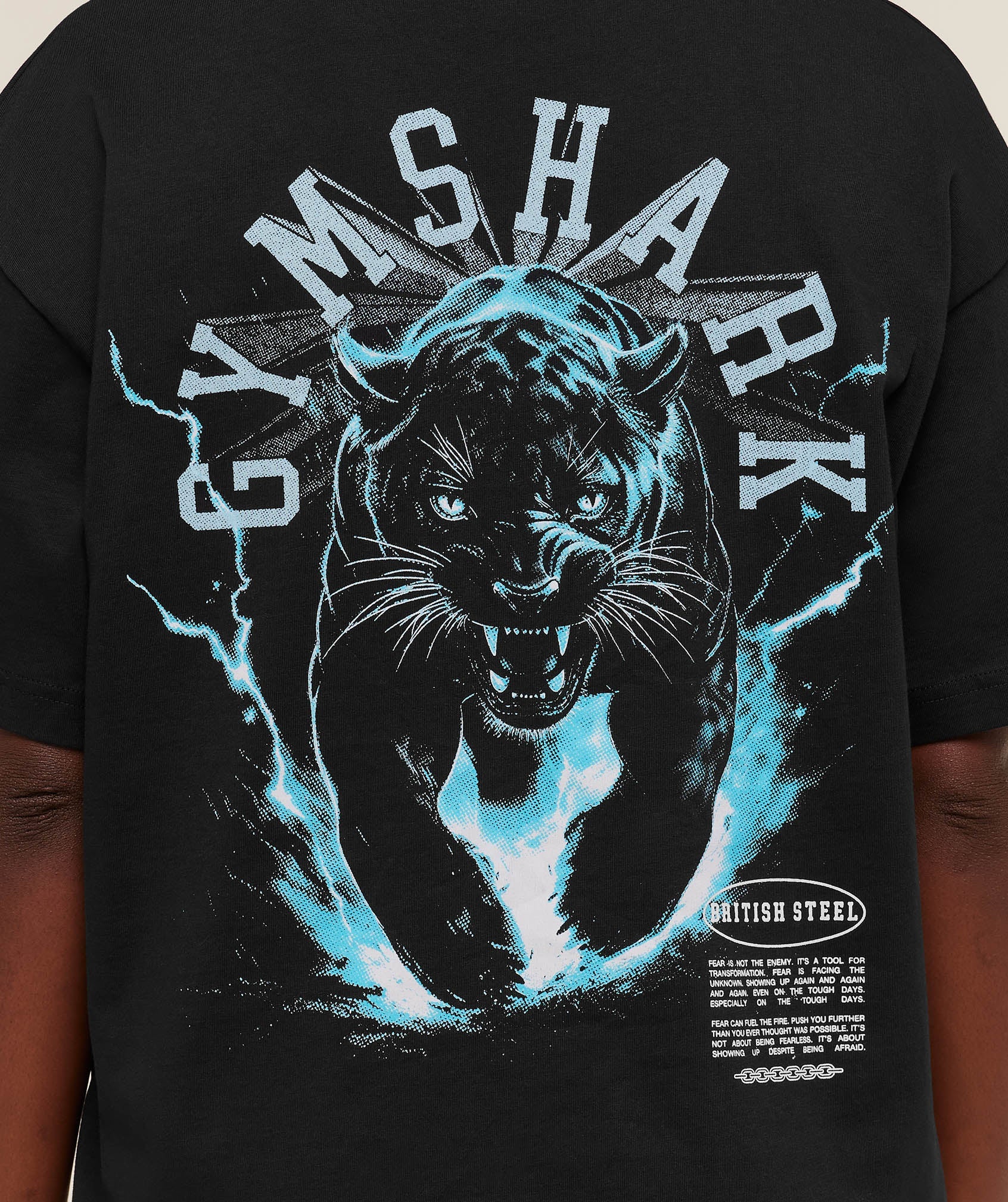Gymshark Panther Graphic T-Shirt - GS Black