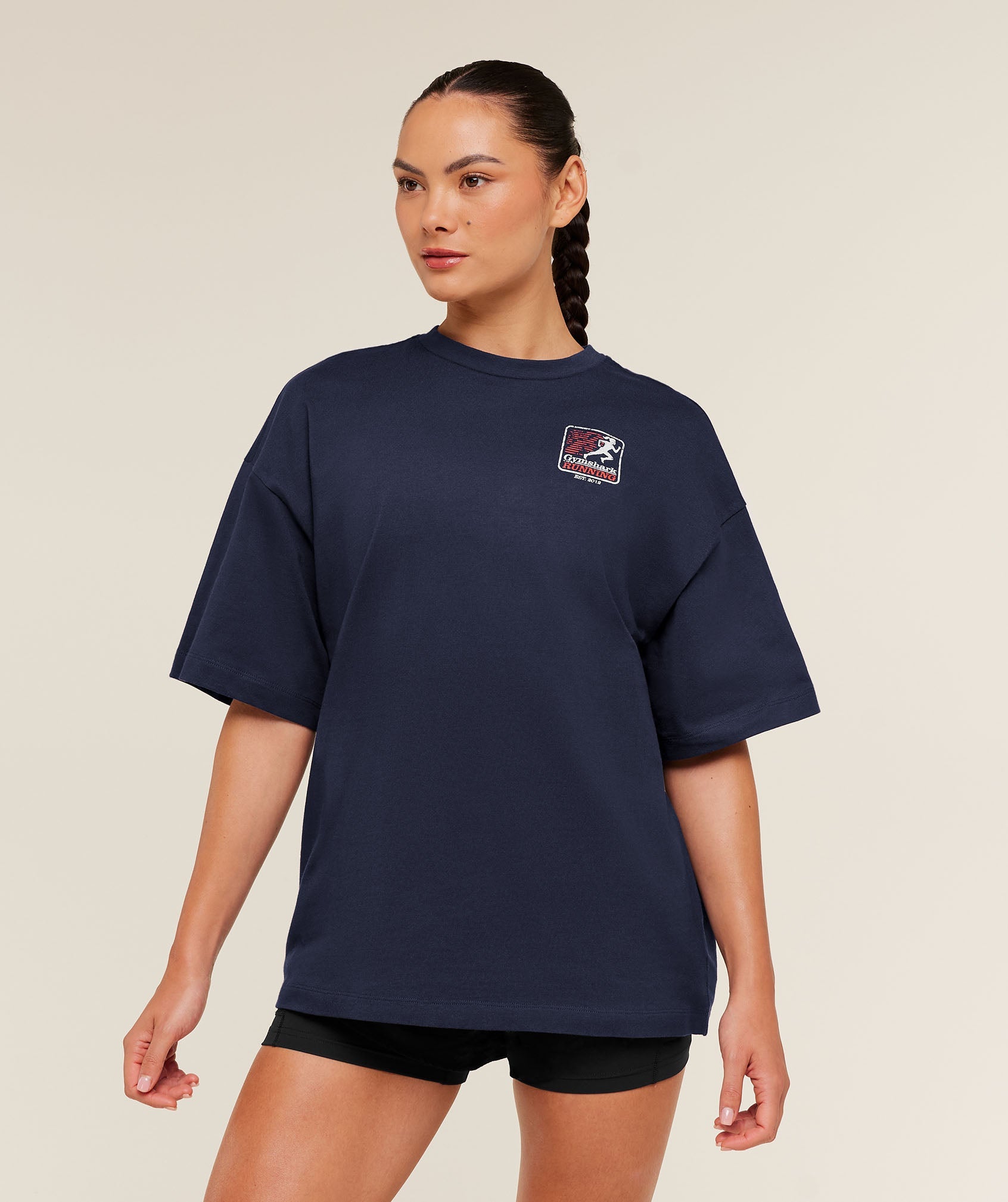Gymshark Run Club Graphic Short Sleeve T-Shirt - Heavy Blue