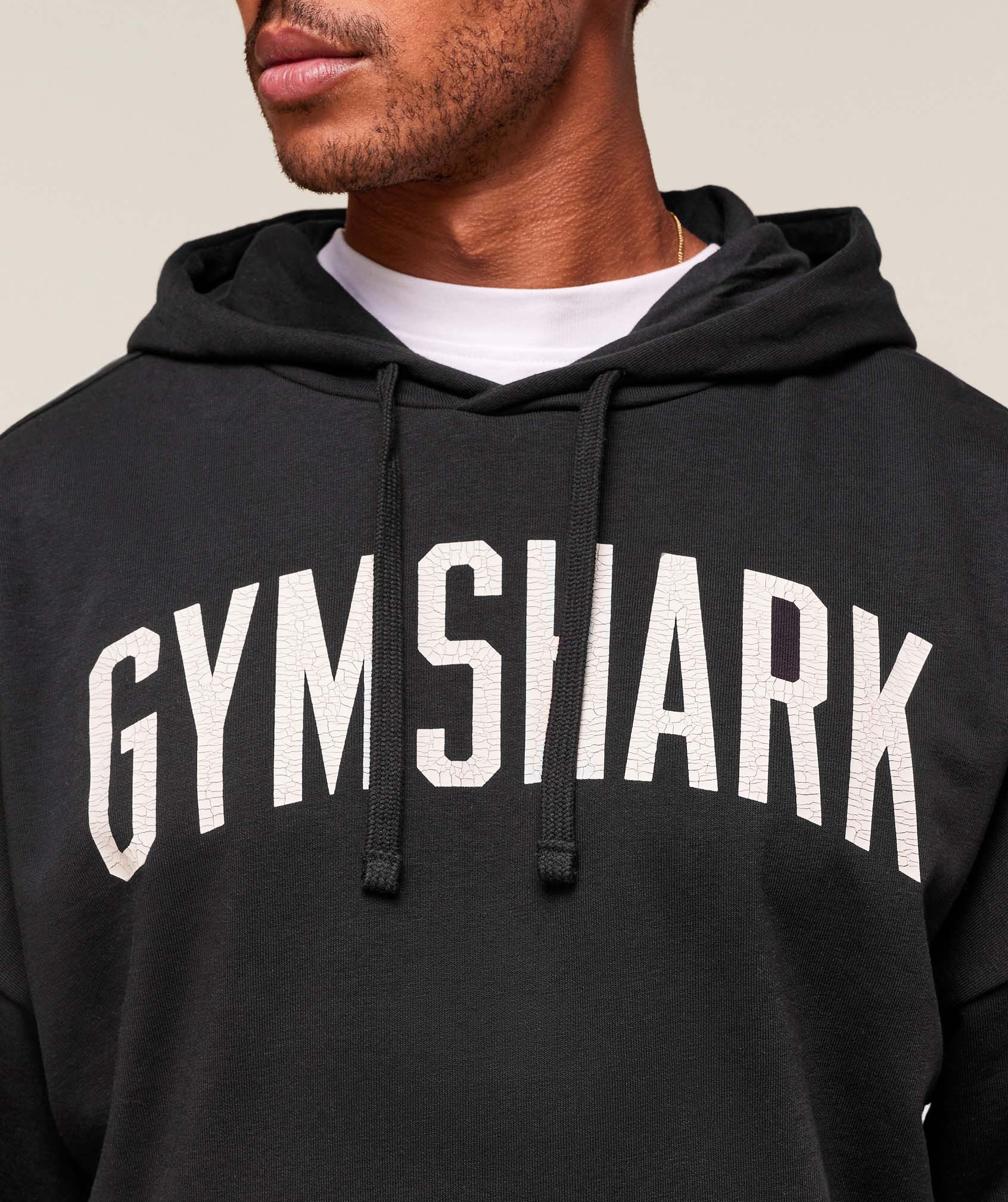 Gymshark Worn Graphic Hoodie - Black