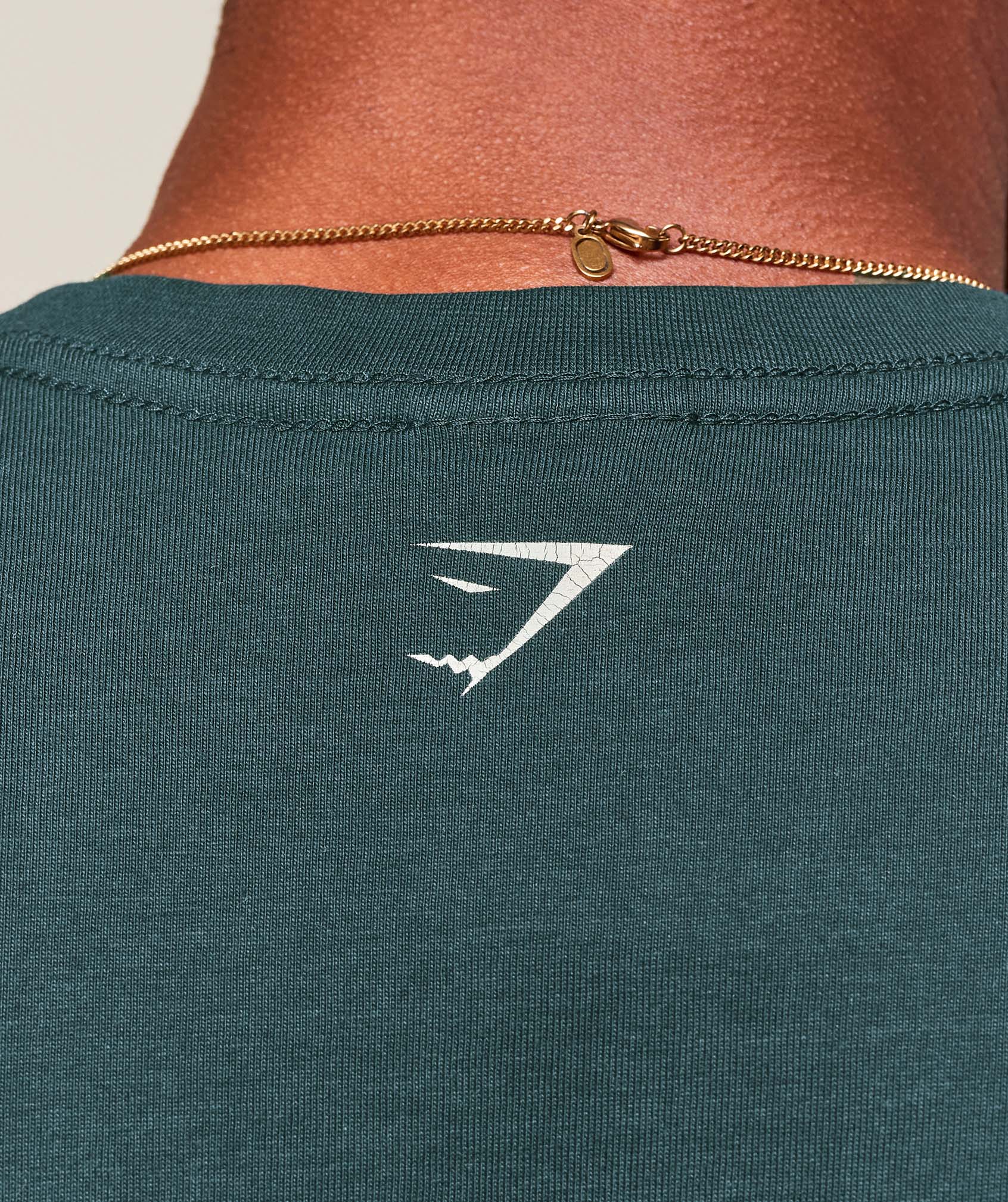Gymshark Worn Graphic Tank - Deep Petrol Blue