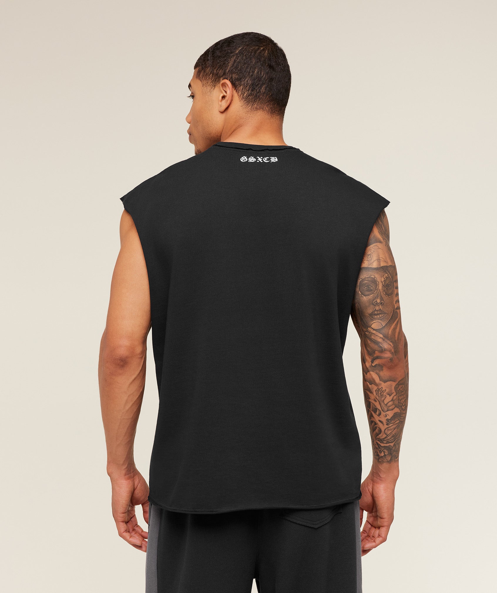 Gymshark x Carlos Belcast Cut off Tee - GS Black