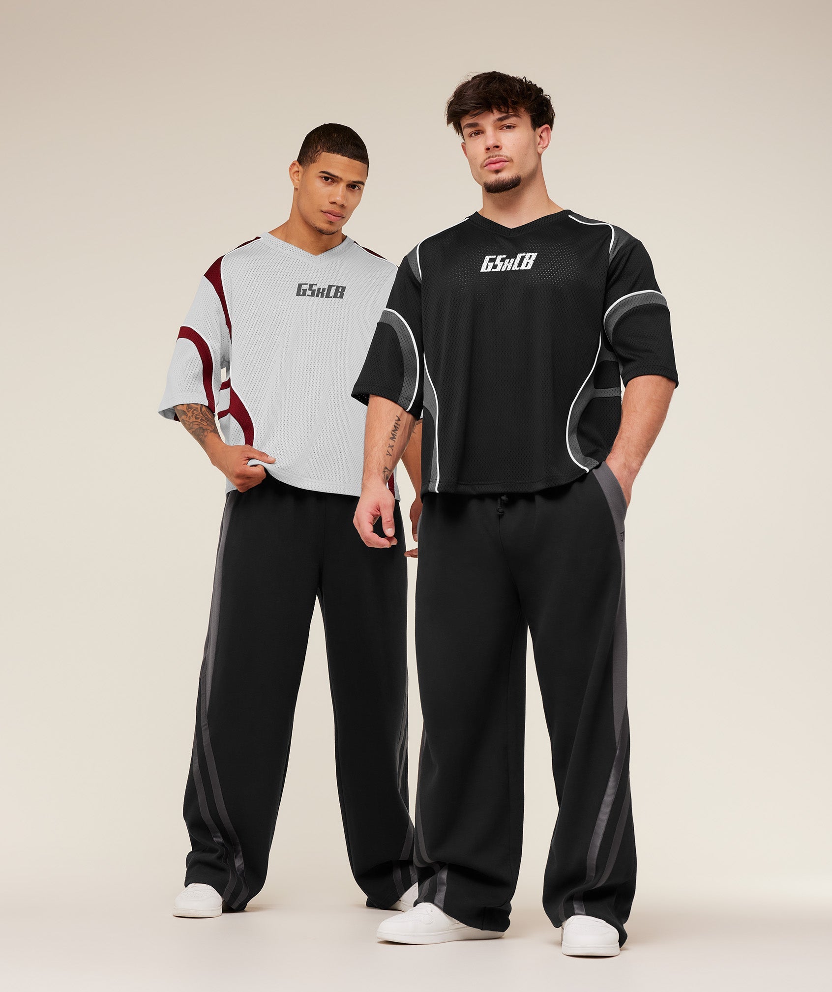 Gymshark x Carlos Belcast Mesh Jersey - Light Grey