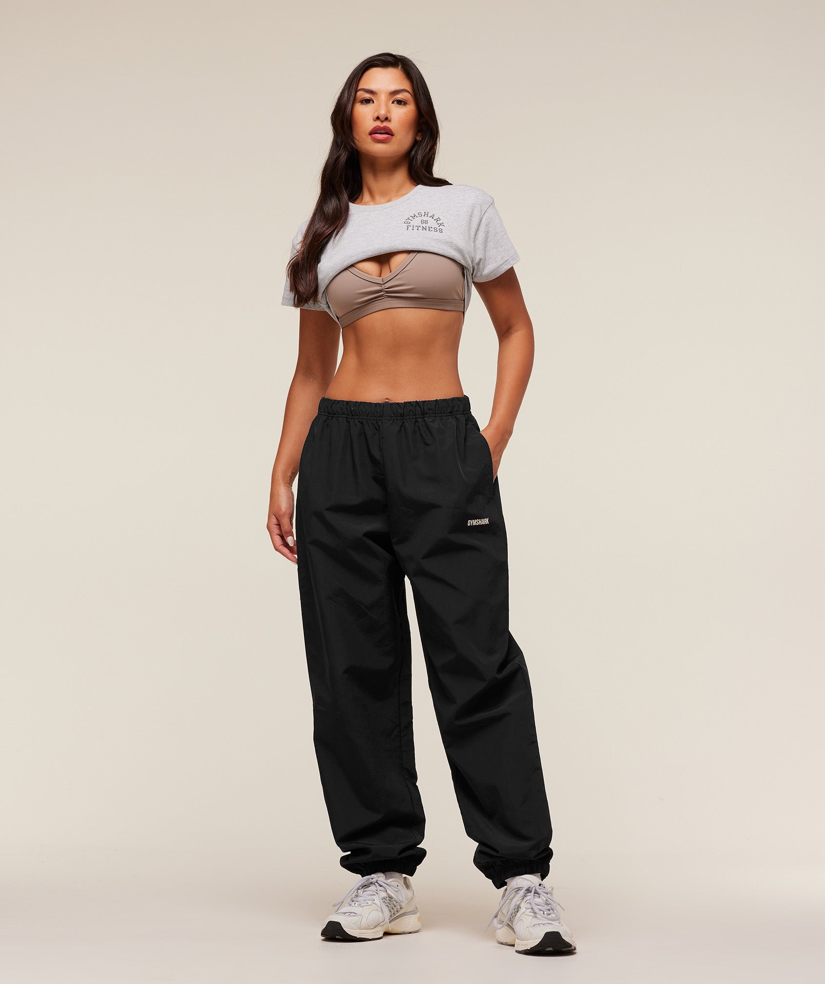 Gymshark Woven Track Pant - Black