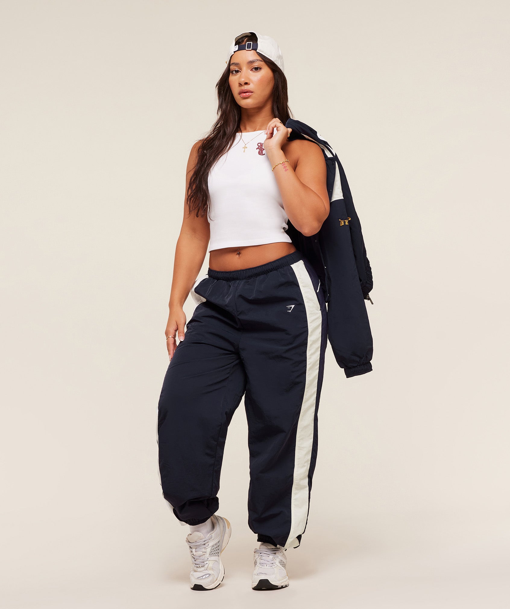 Gymshark x Analis Woven Track Pant - Midnight Blue