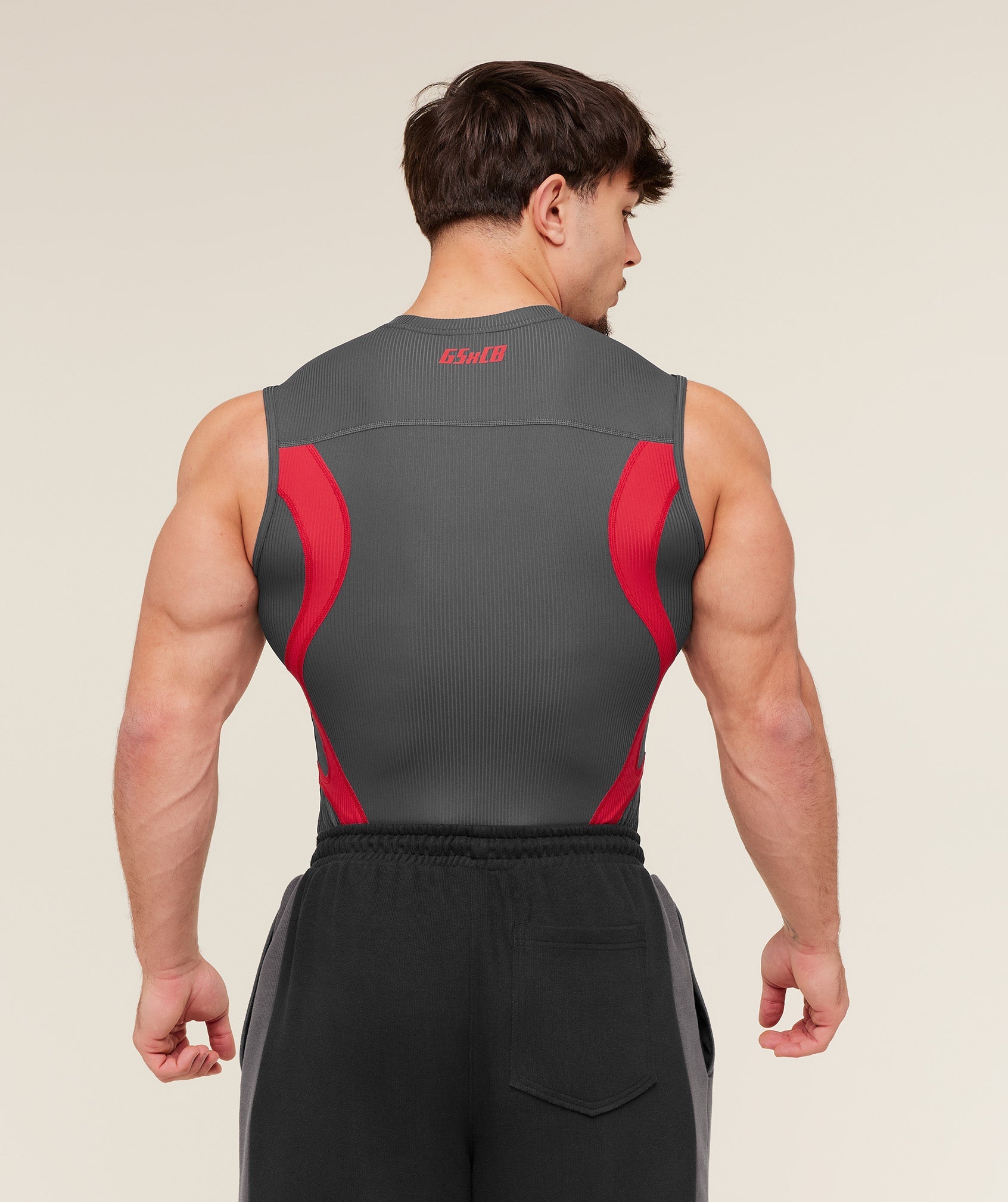Gymshark x Carlos Belcast Tank Baselayer - Onyx Grey