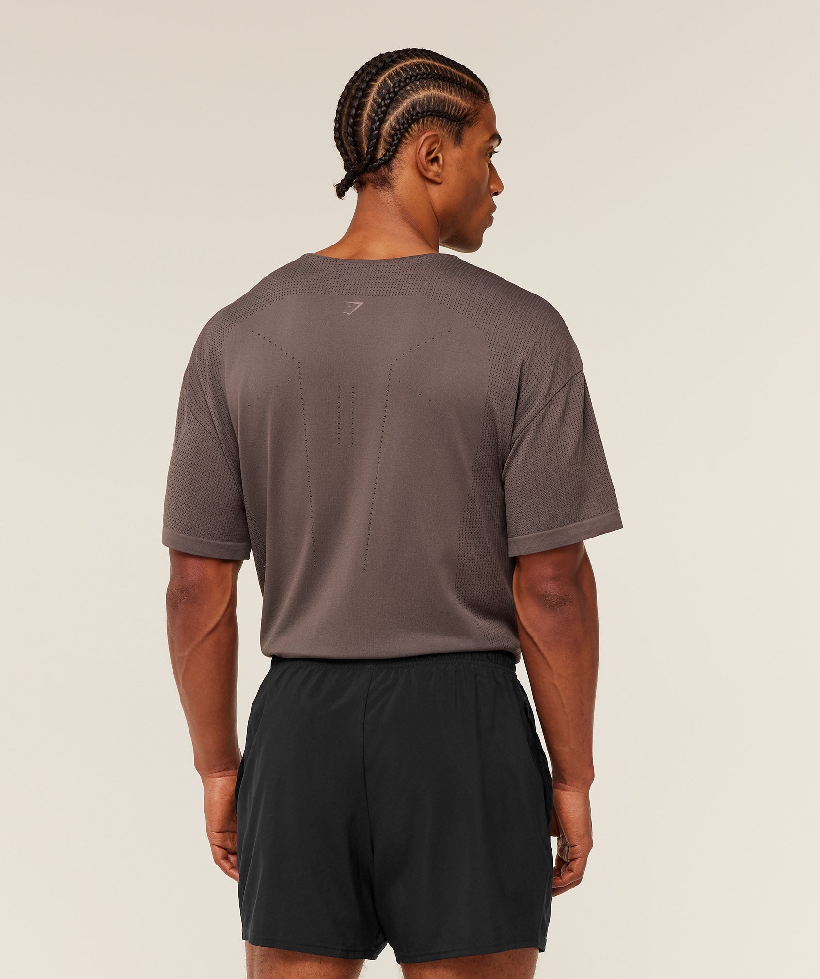 Gymshark Distance Seamless T-Shirt - Cool Brown / Cool Brown