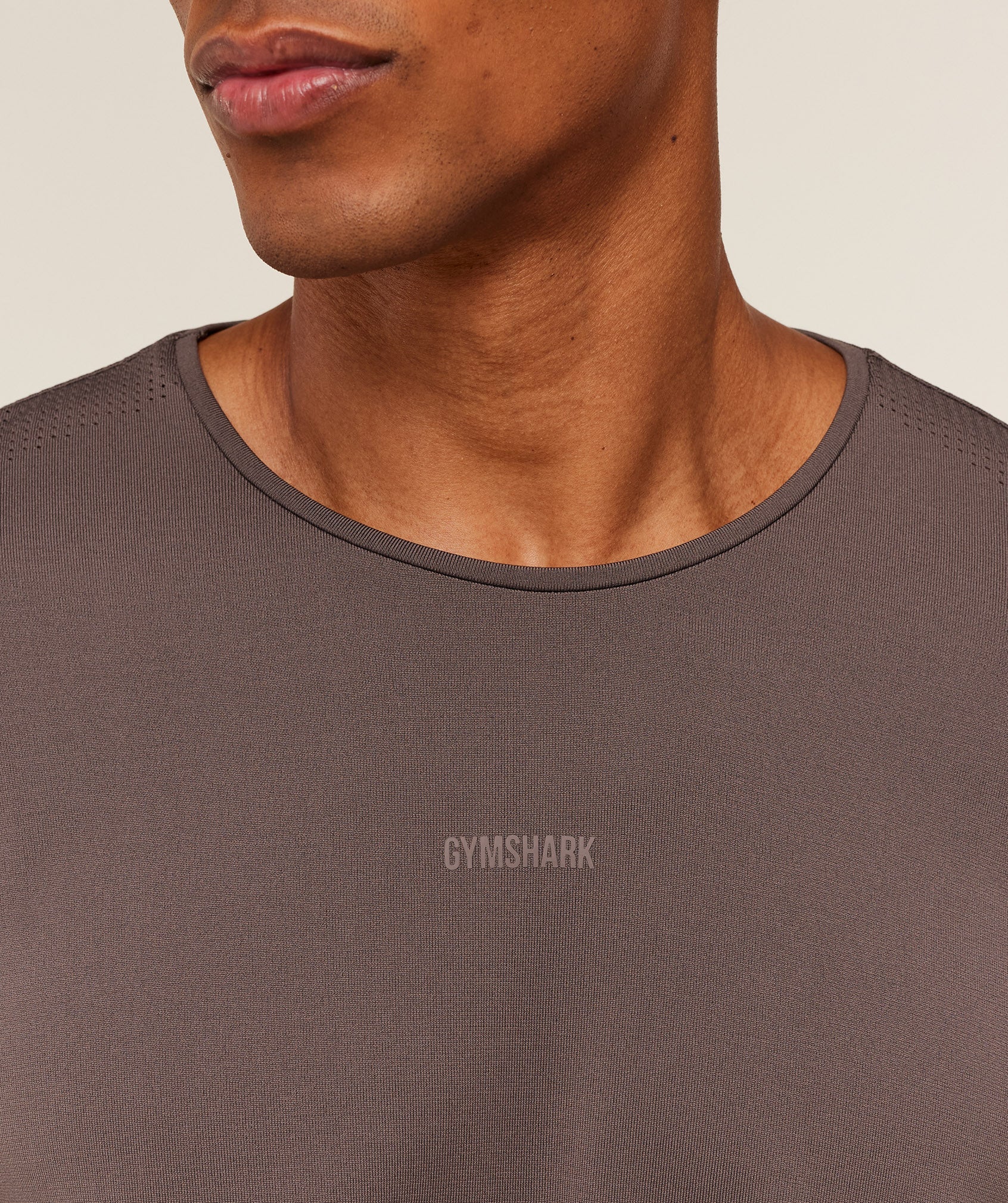 Gymshark Distance Seamless T-Shirt - Cool Brown / Cool Brown