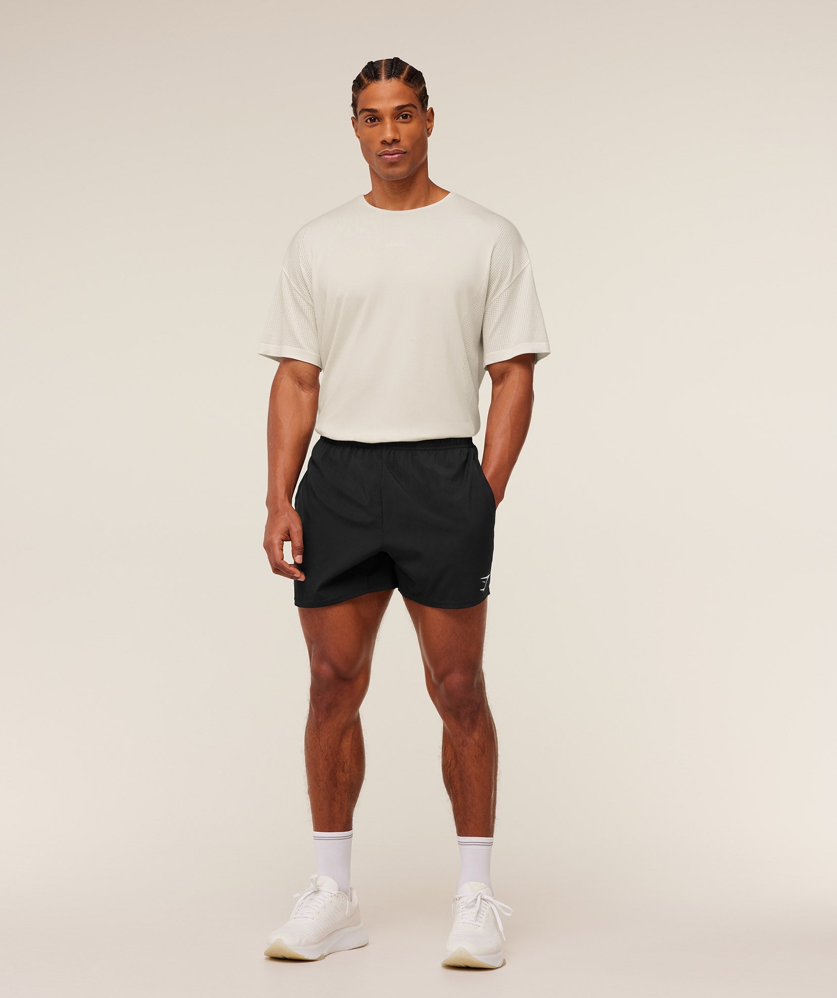 Gymshark Distance Seamless T-Shirt - Soft White / Soft White