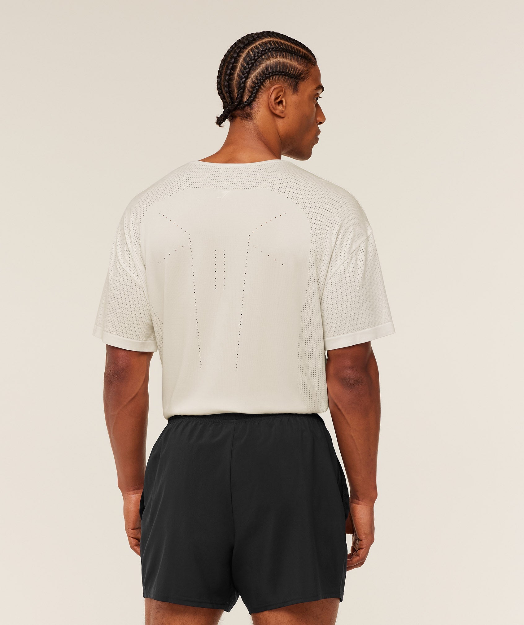 Gymshark Distance Seamless T-Shirt - Soft White / Soft White