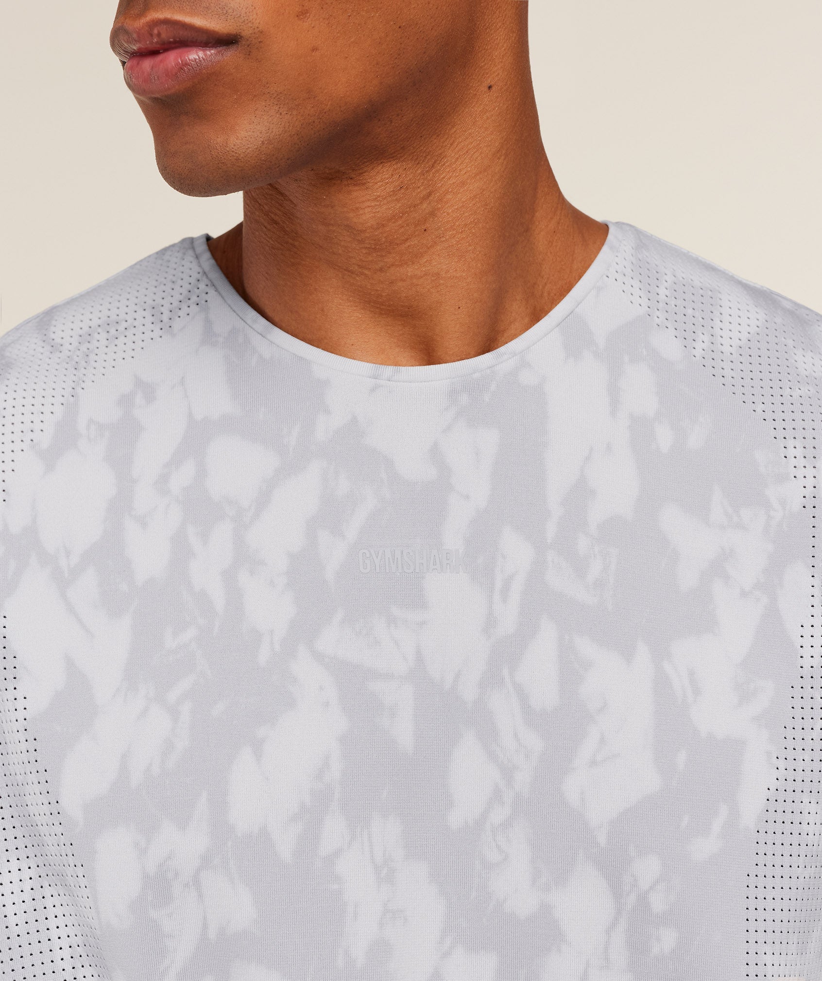 Gymshark Distance Seamless Tank - Light Grey / Light Grey / ACID WASH