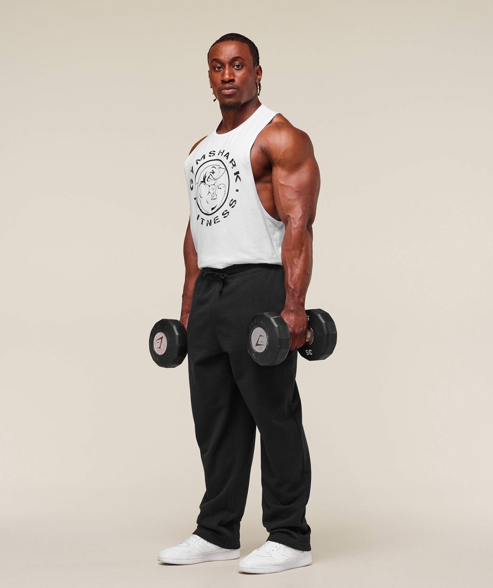 Gymshark Legacy Drop Arm Tank - White