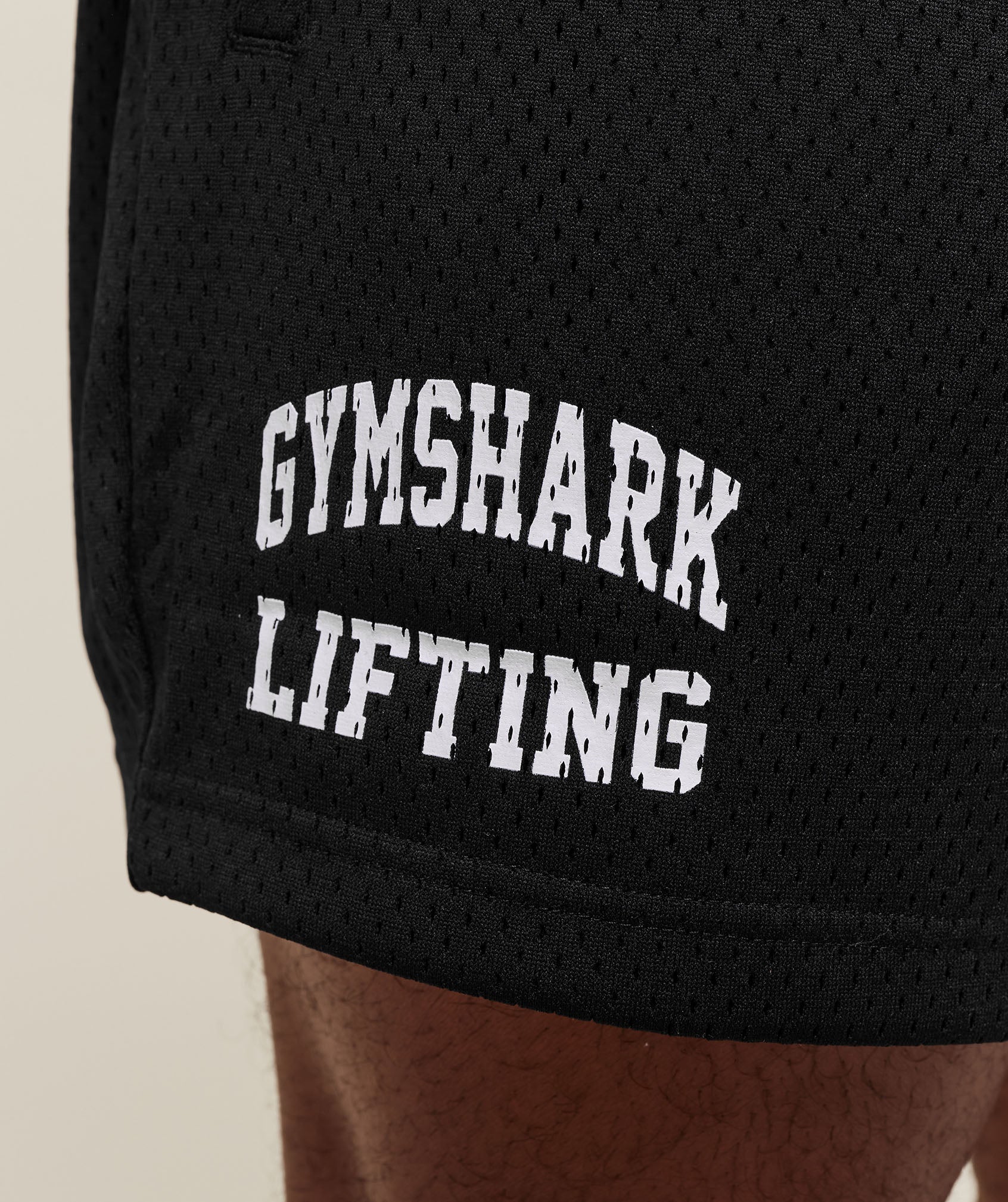 Gymshark Lifting Mesh 5" Shorts - Black