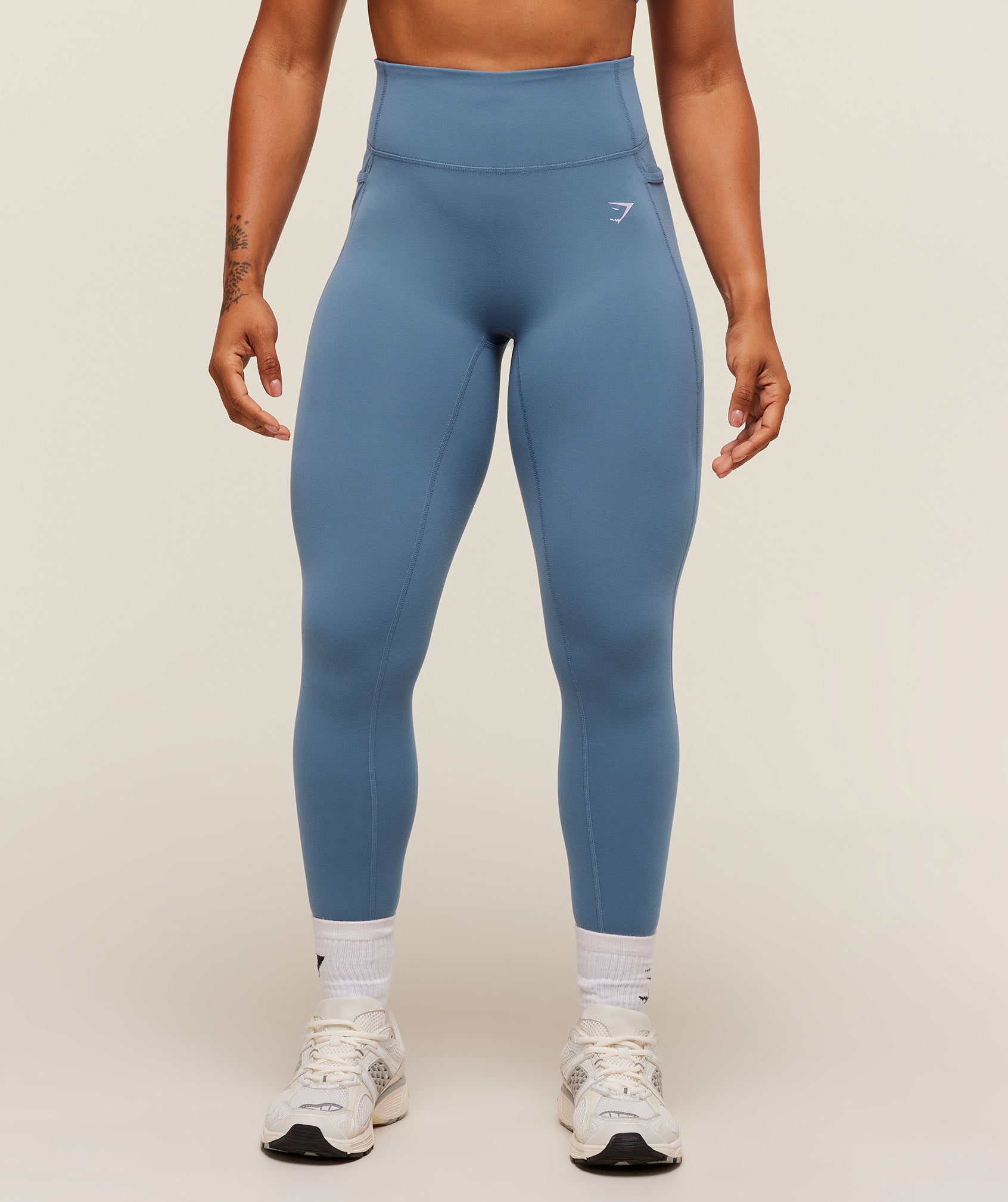 Gymshark Lifting Pocket Leggings - Worn Blue