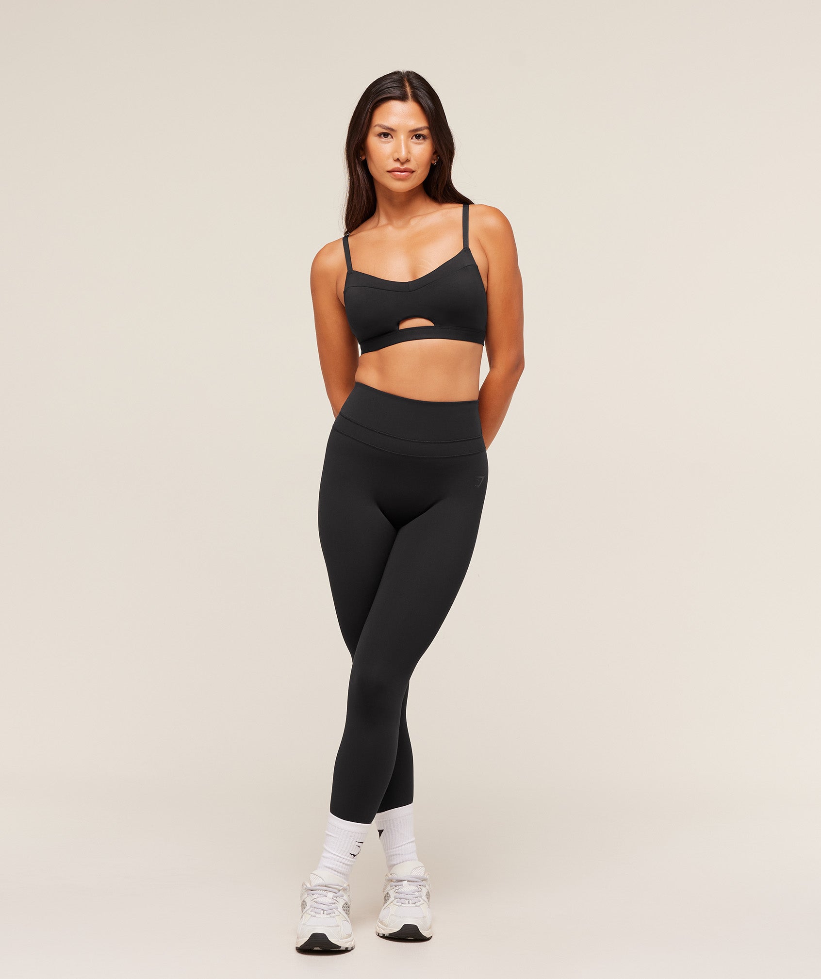 Gymshark Balcony Peekaboo Sports Bra - Black