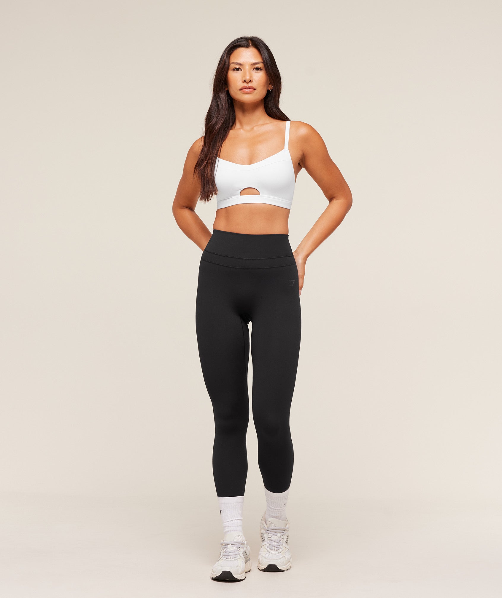 Gymshark Balcony Peekaboo Sports Bra - White