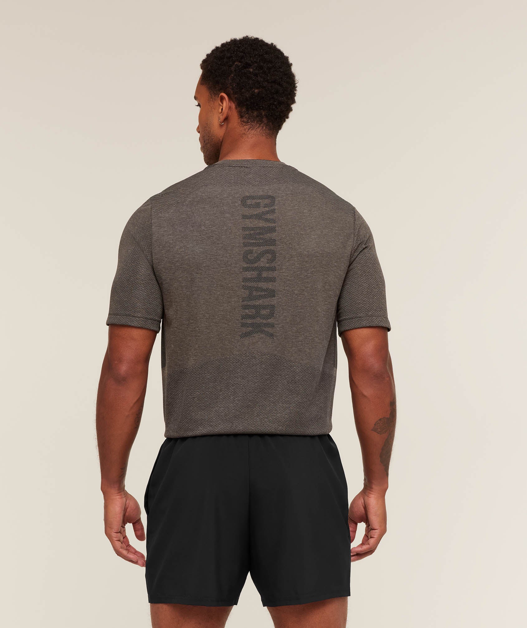 Gymshark Lightweight Seamless T-Shirt - Archive Brown/Cement Brown