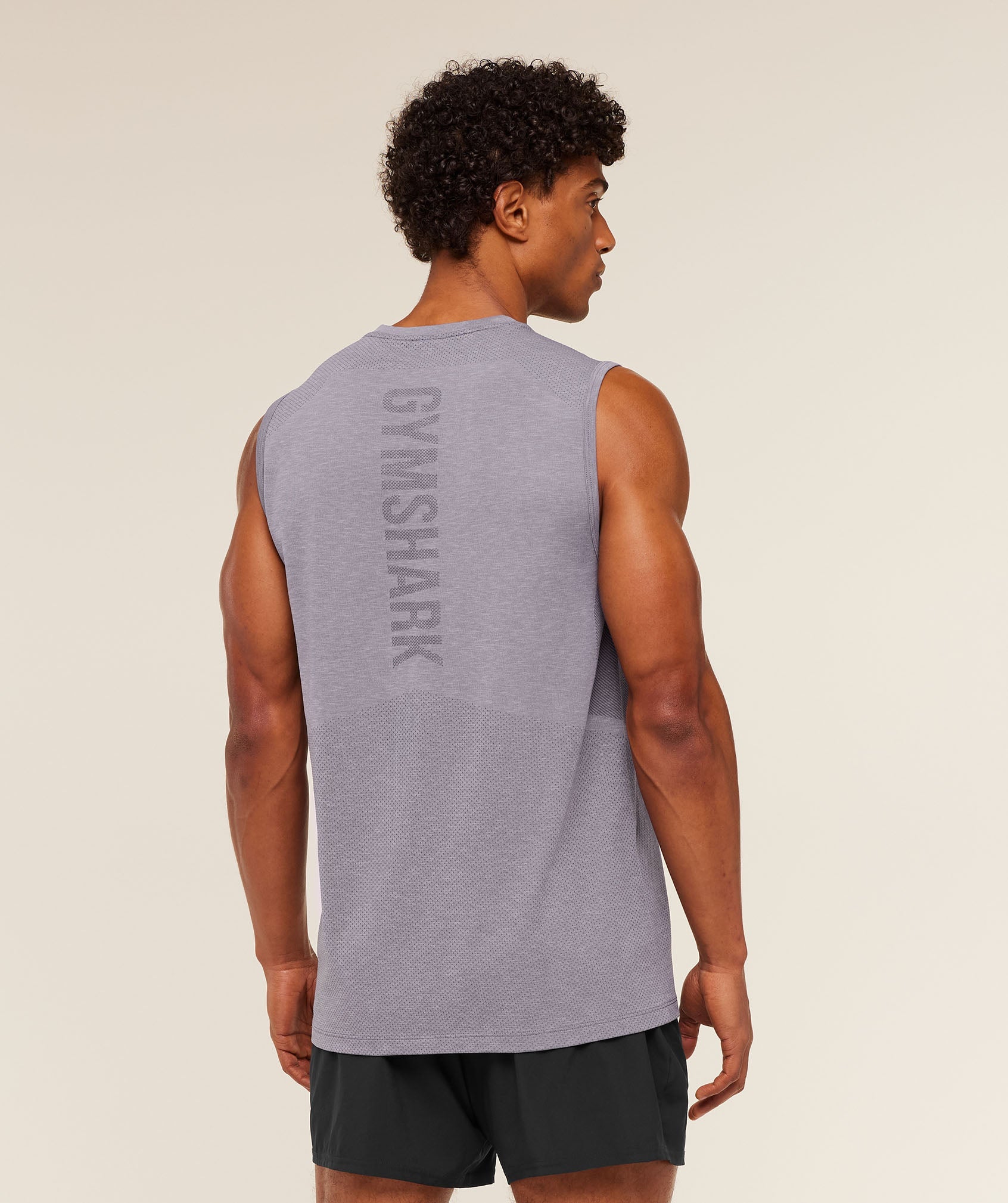 Gymshark Lightweight Seamless Tank - GS Fog Purple/ Marl