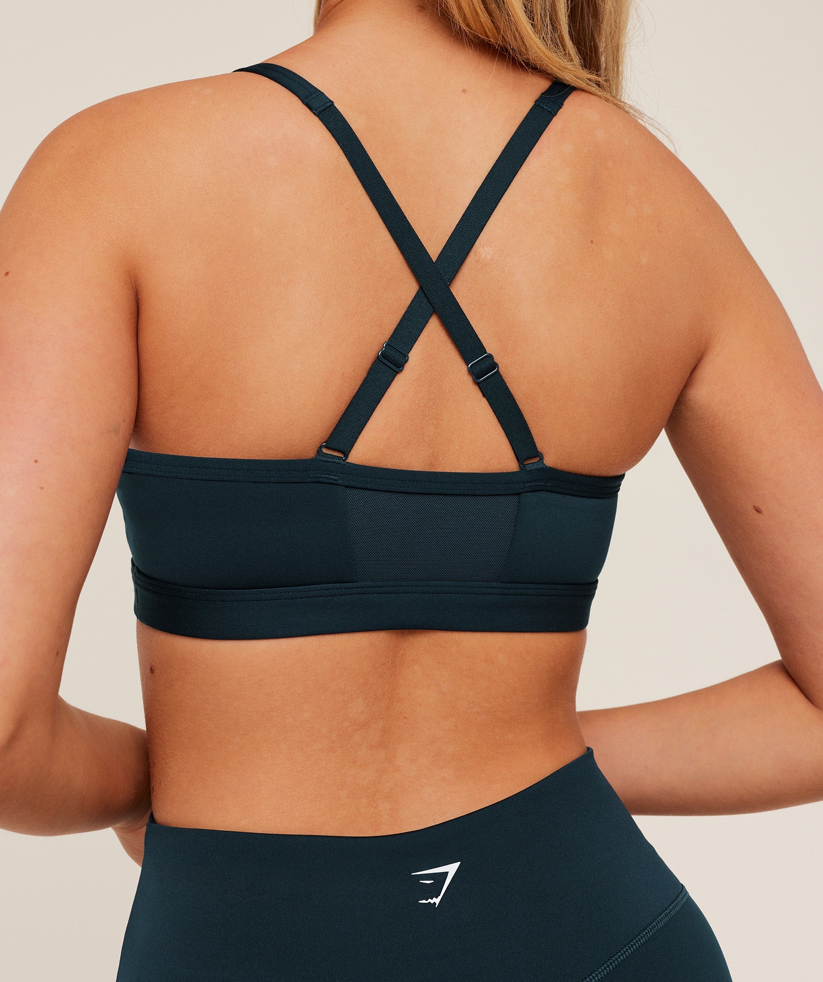 Gymshark Ruched Sports Bra - Deep Petrol Blue