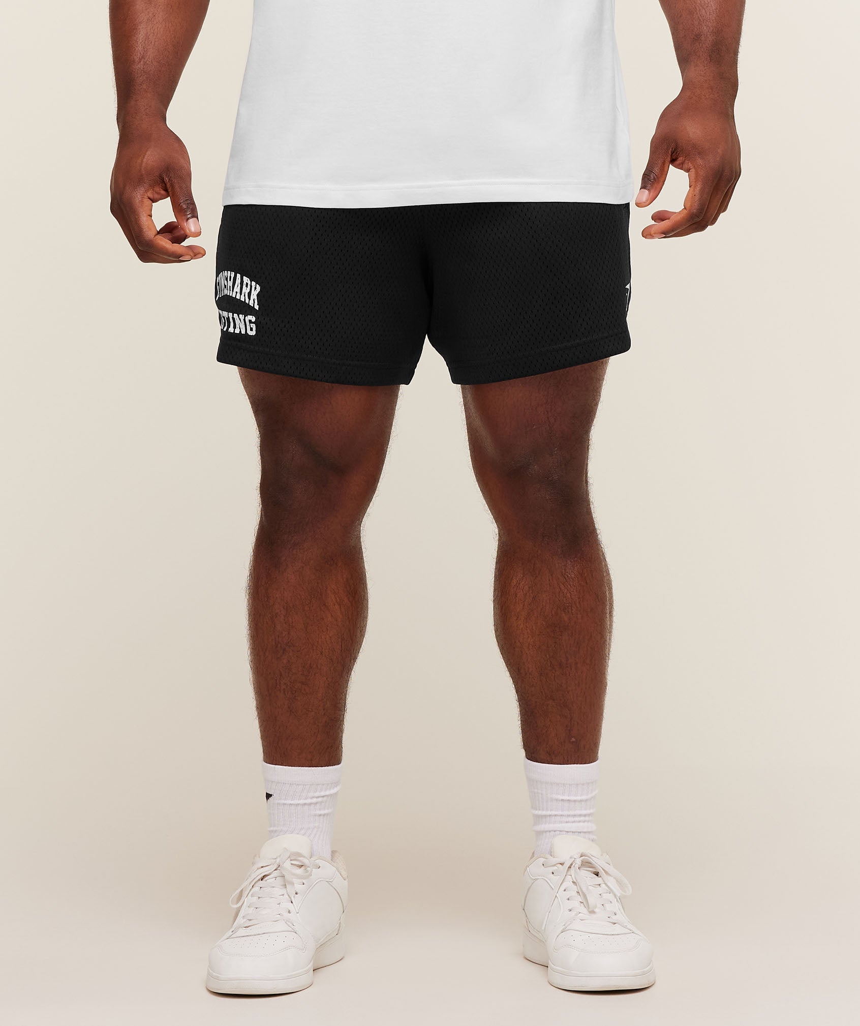 Gymshark Lifting Mesh 5" Shorts - Black