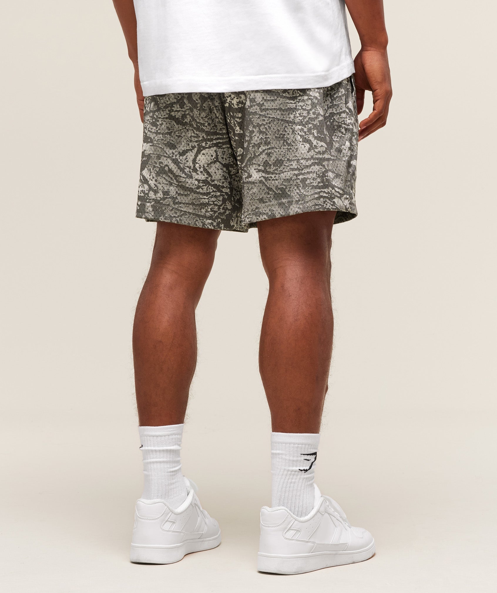 Gymshark Lifting Mesh 5" Shorts - Camo Brown