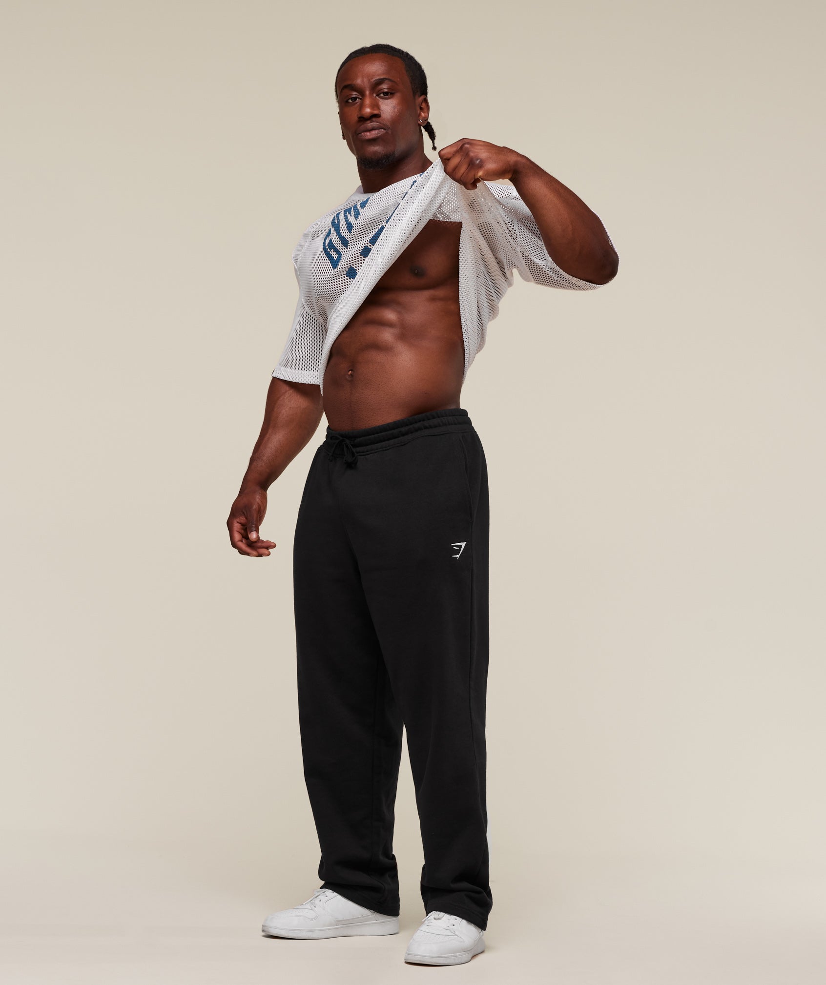 Gymshark Mesh Oversized T-Shirt - White