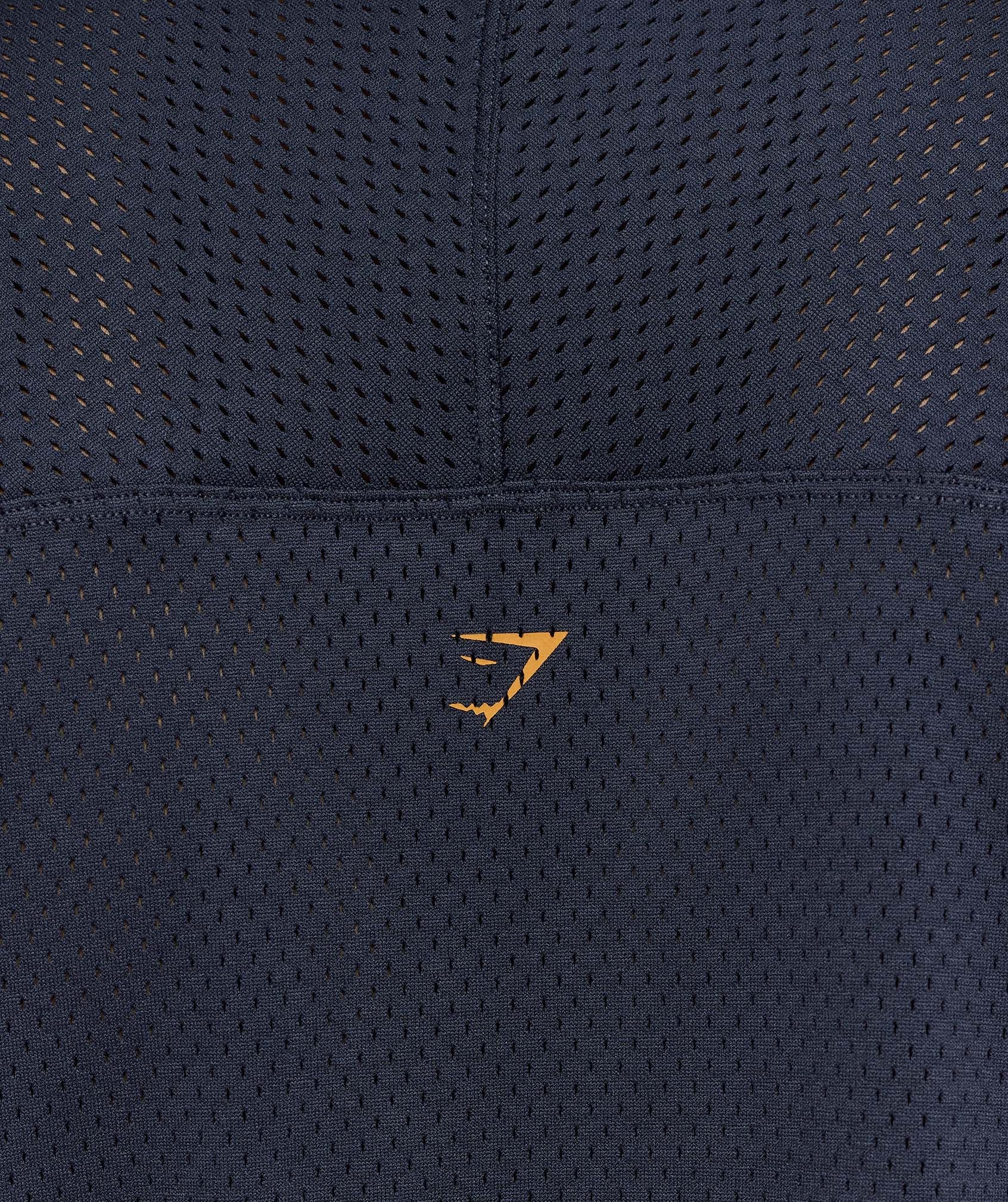 Gymshark Graphic Mesh Oversized T-Shirt - Heavy Blue