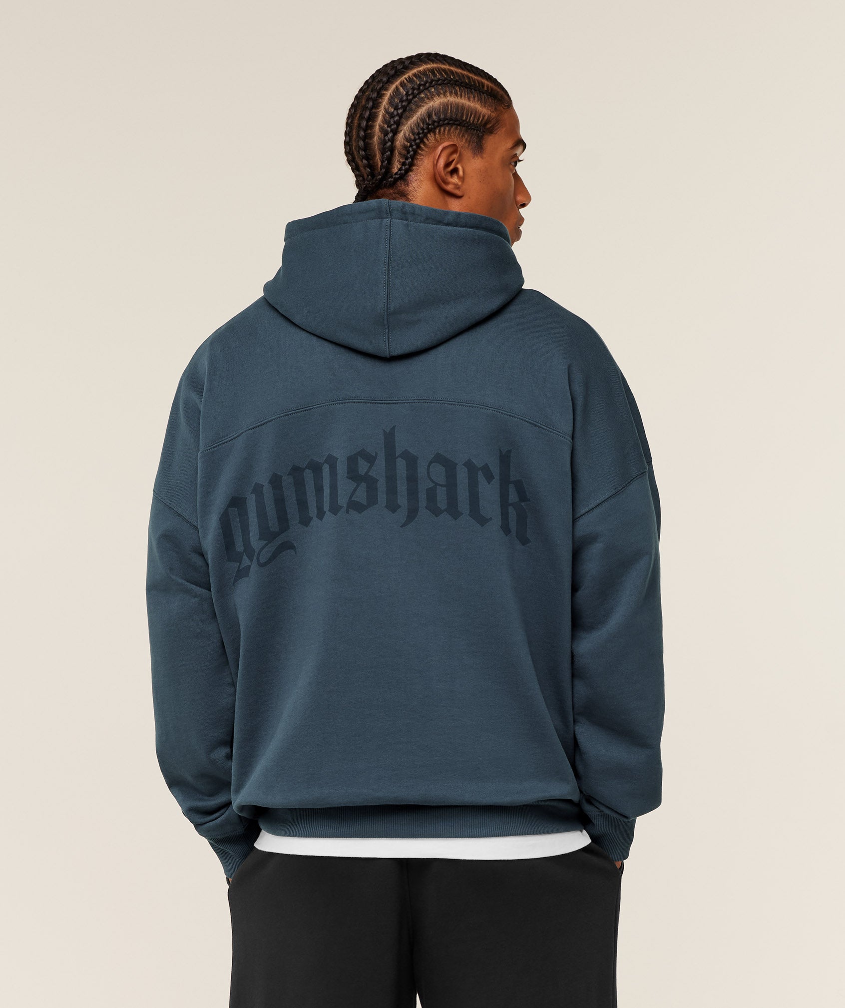 Gymshark Olde English Hoodie - GS Stealth Blue