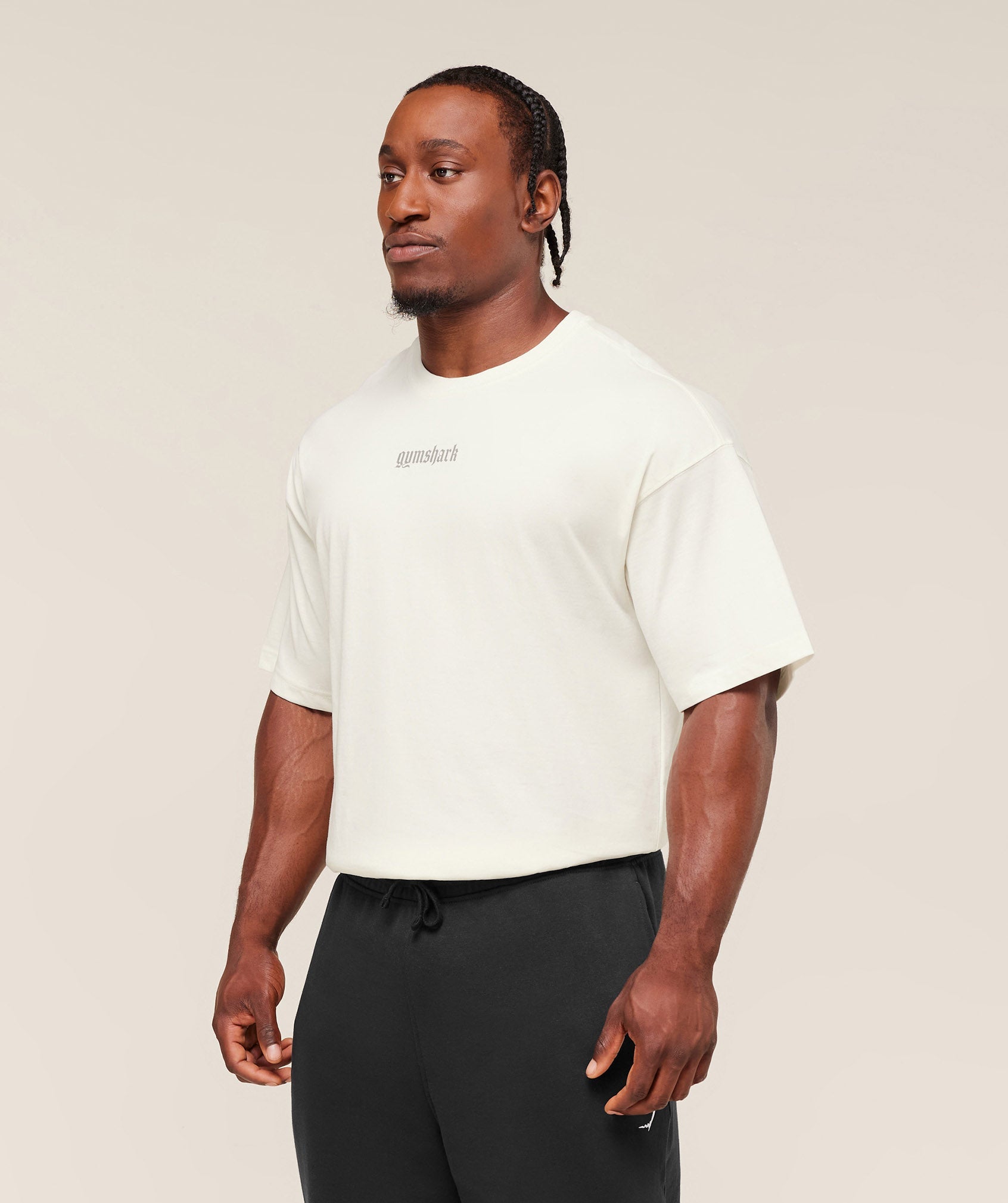 Gymshark Olde English T-Shirt - Soft White