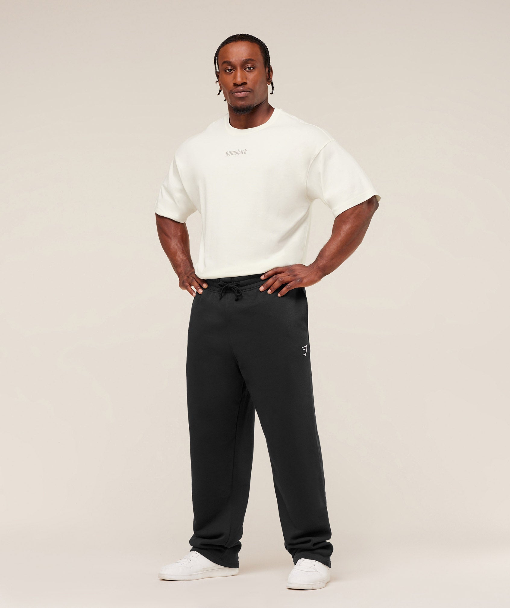 Gymshark Olde English T-Shirt - Soft White