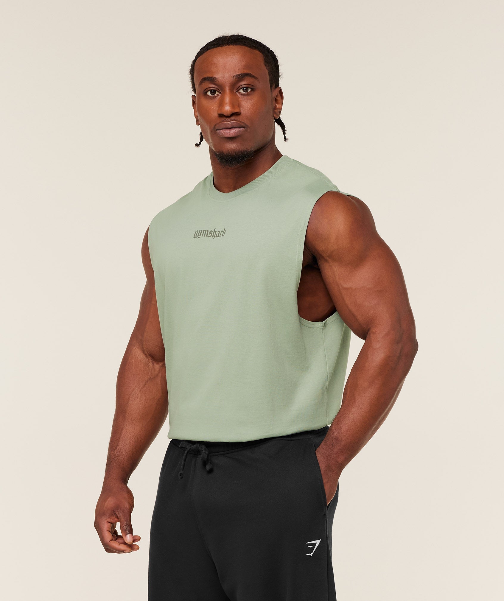 Gymshark Olde English Tank - GS Haze Green