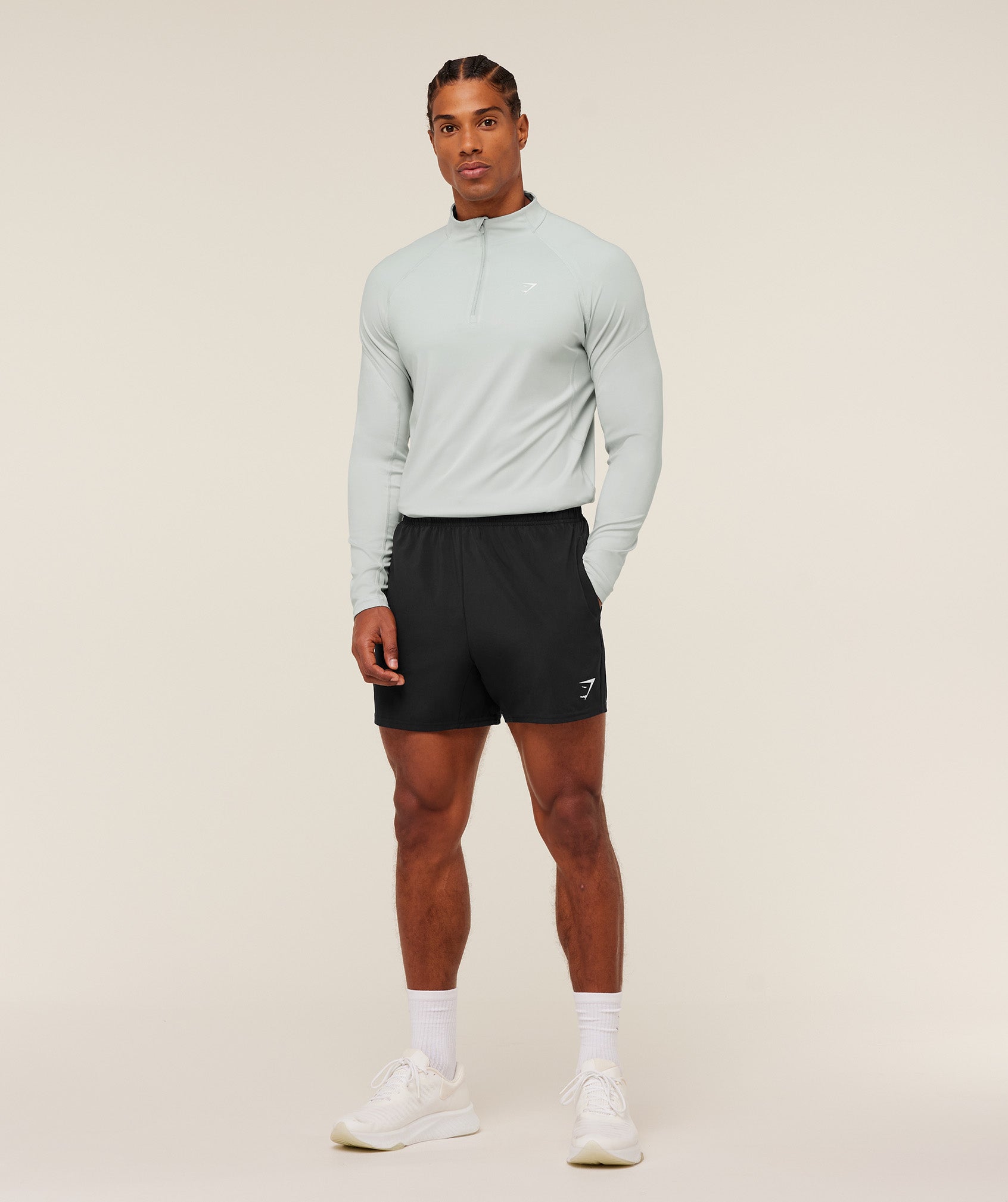 Gymshark Performance 1/4 Zip - Light Grey