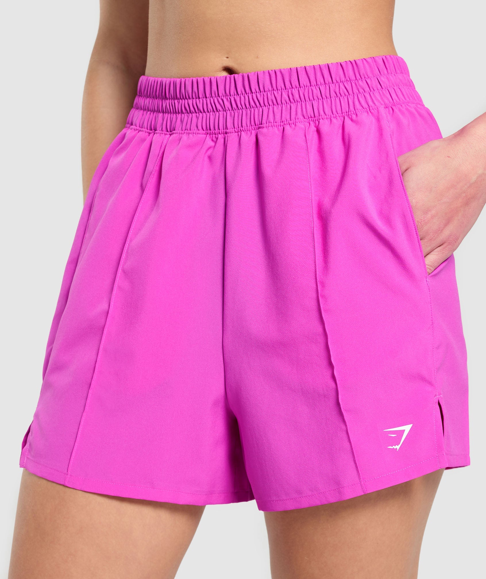 Gymshark Pintuck Shorts - Vibrant Pink