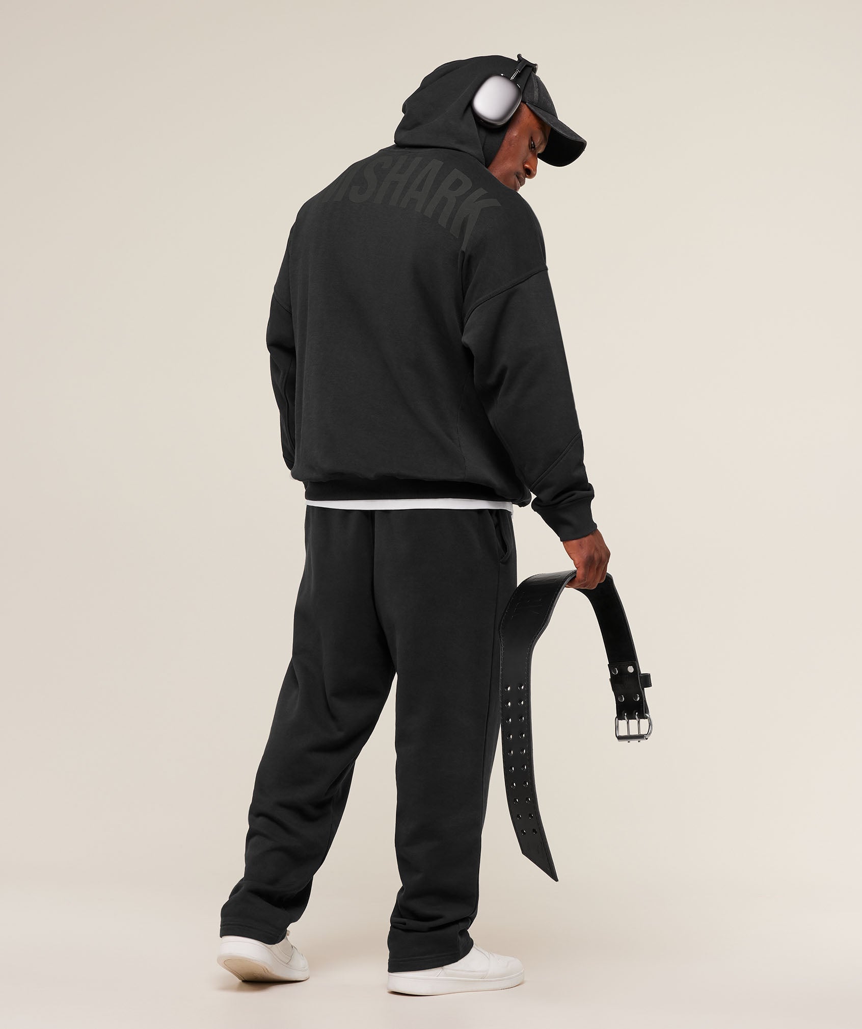Gymshark Power Hoodie - Black/Asphalt Grey