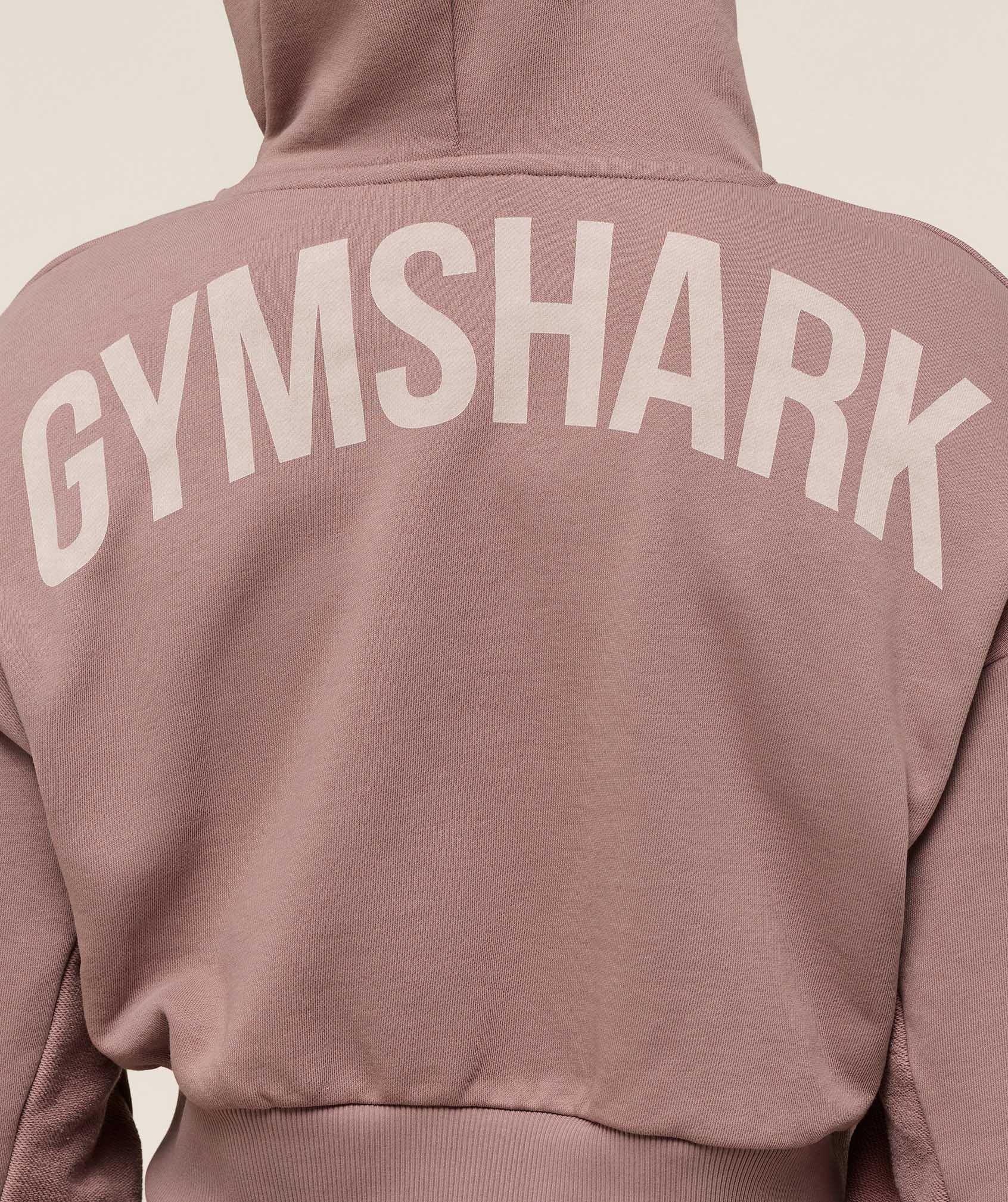 Gymshark Power Midi Zip Hoodie - Chestnut Pink