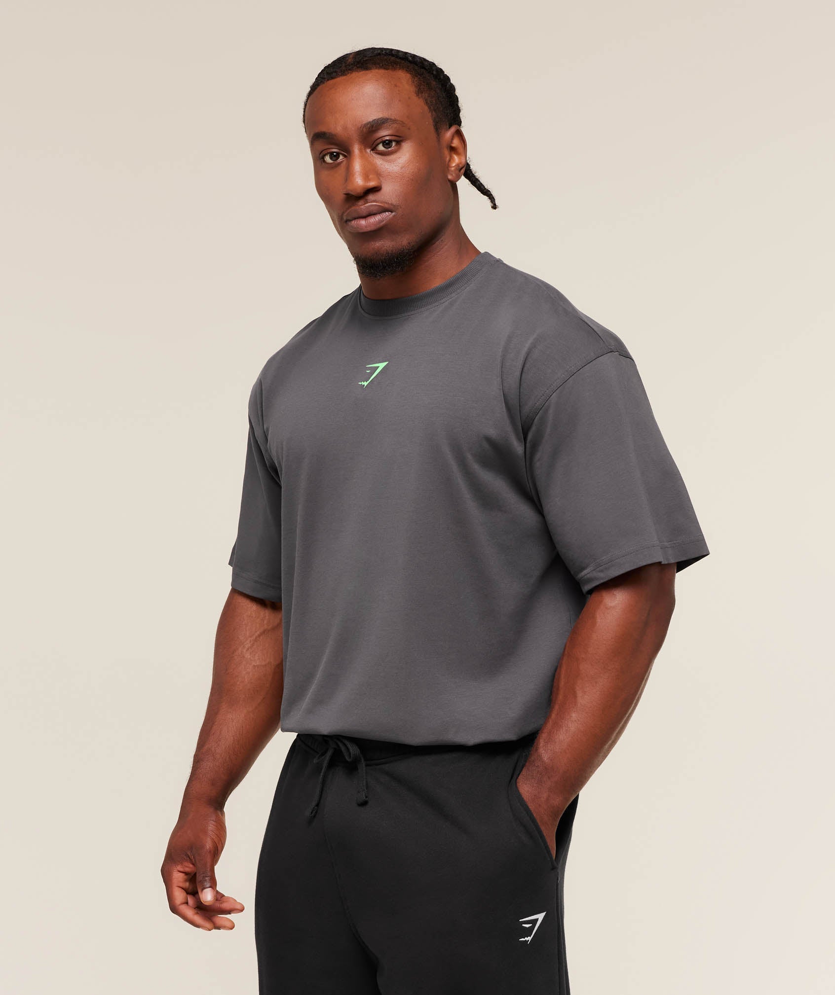 Gymshark Power T-Shirt - Onyx Grey