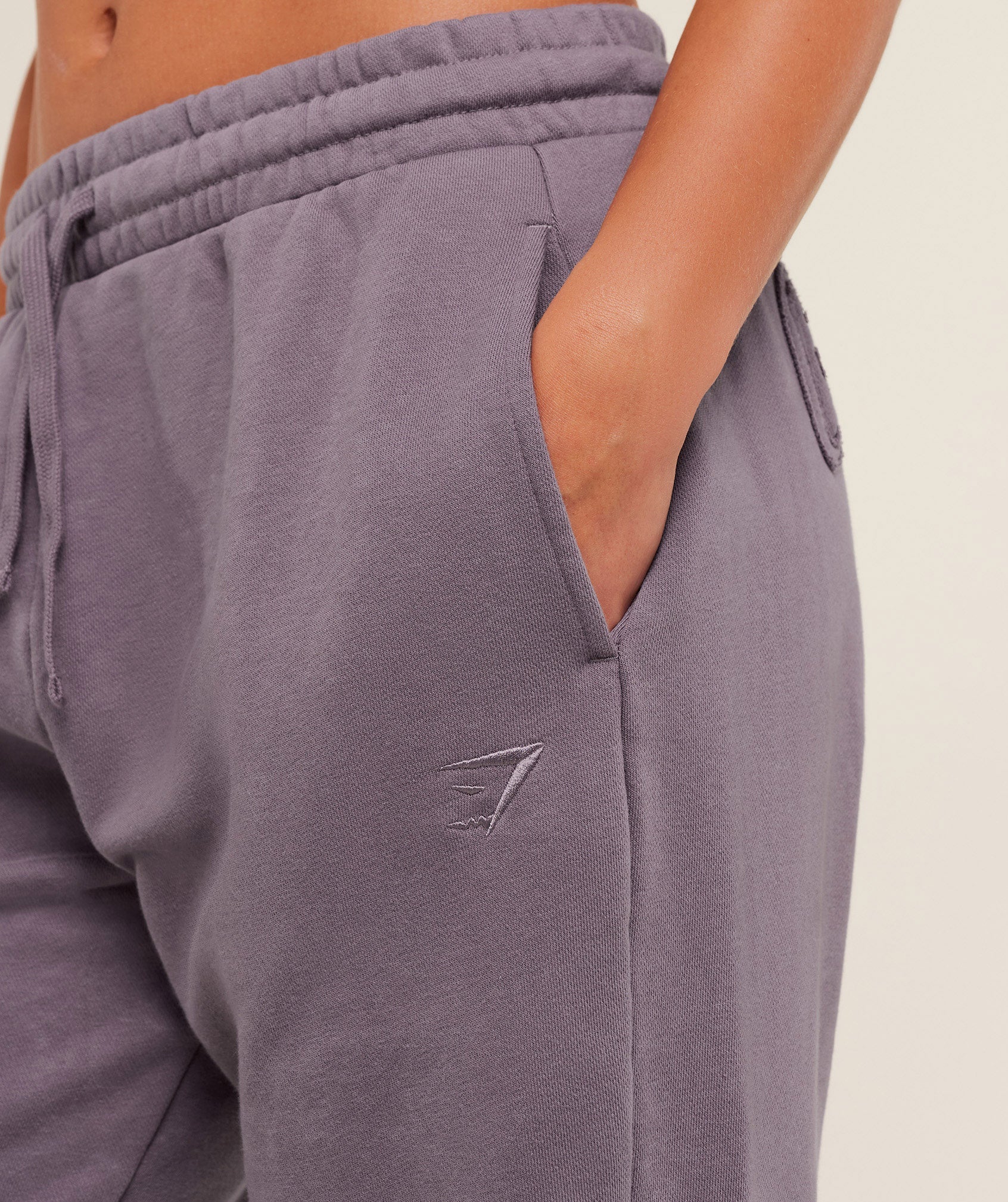 Gymshark Power Washed Cuff Joggers - Dusk Purple/Acid Wash