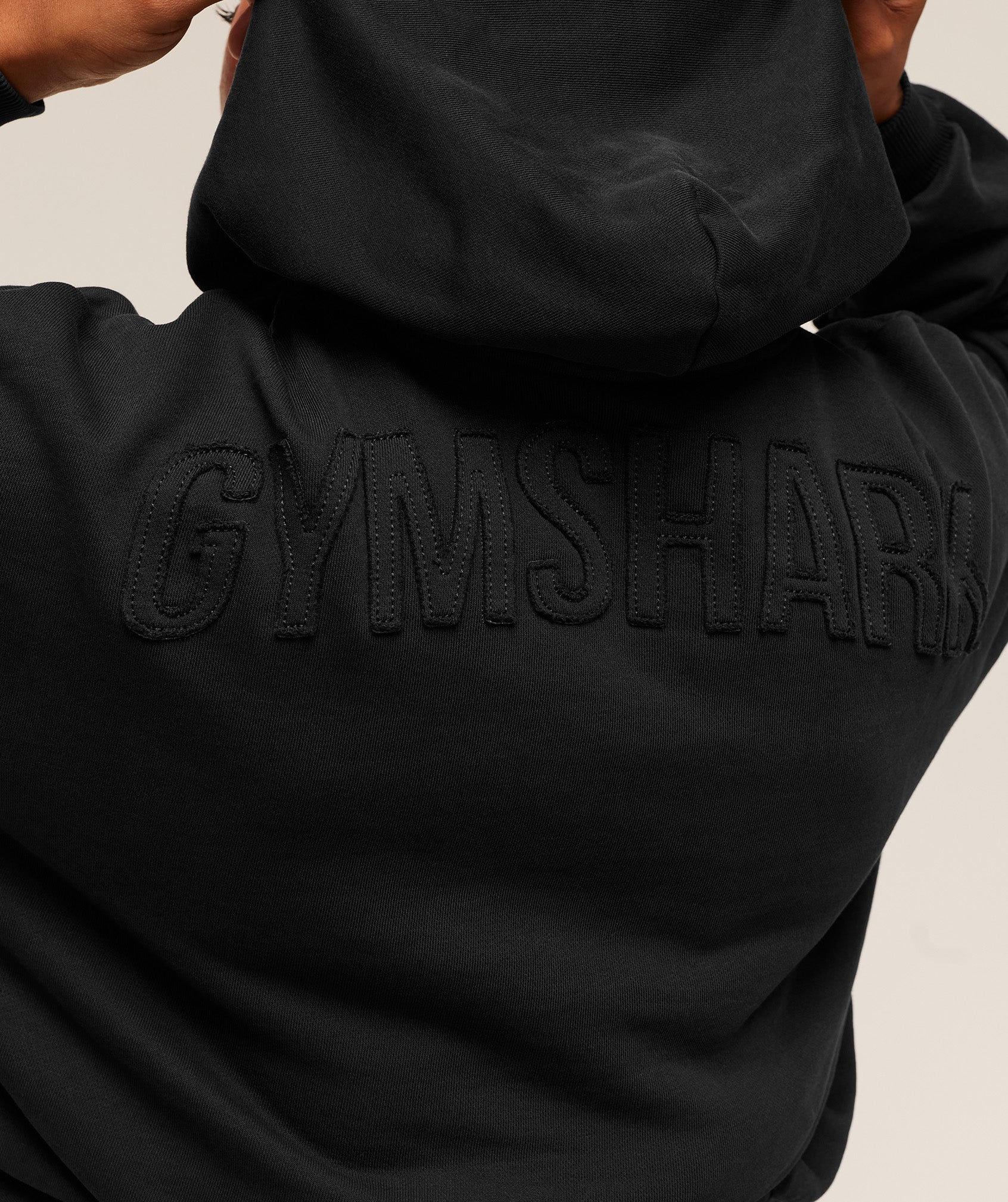 Gymshark Power Washed Oversized Hoodie - Black/Acid Wash