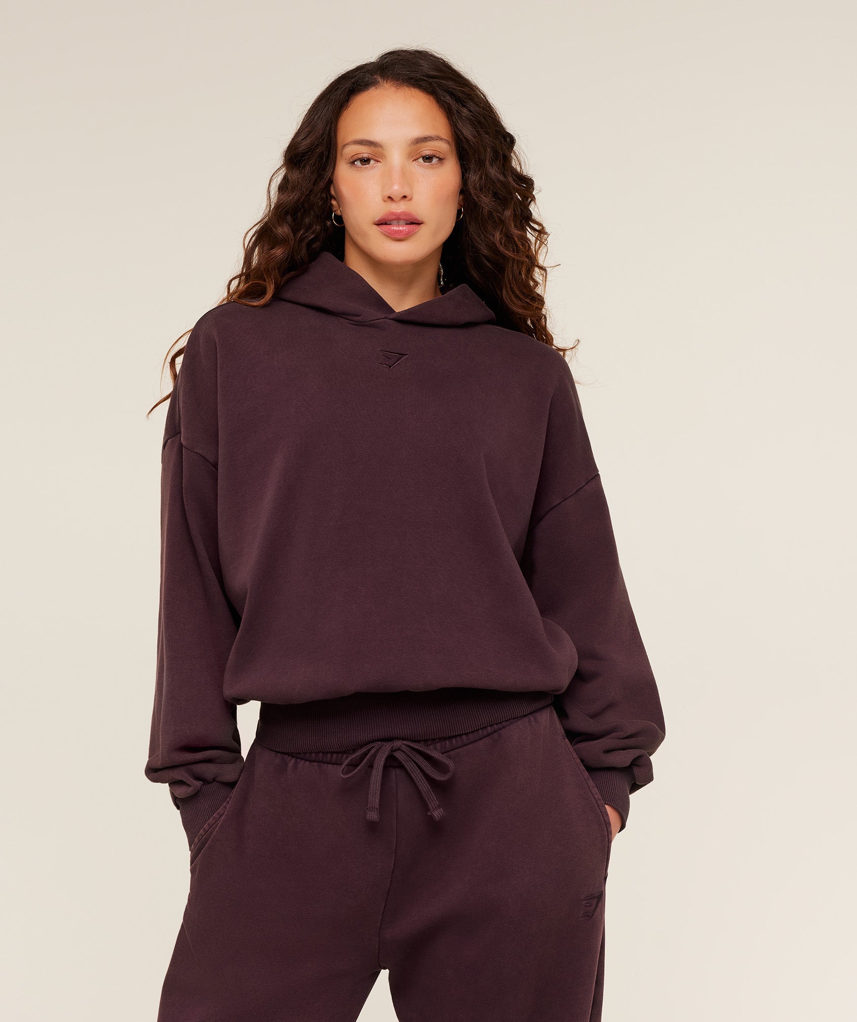 Gymshark Power Washed Oversized Hoodie - Cherry Purple/Acid Wash