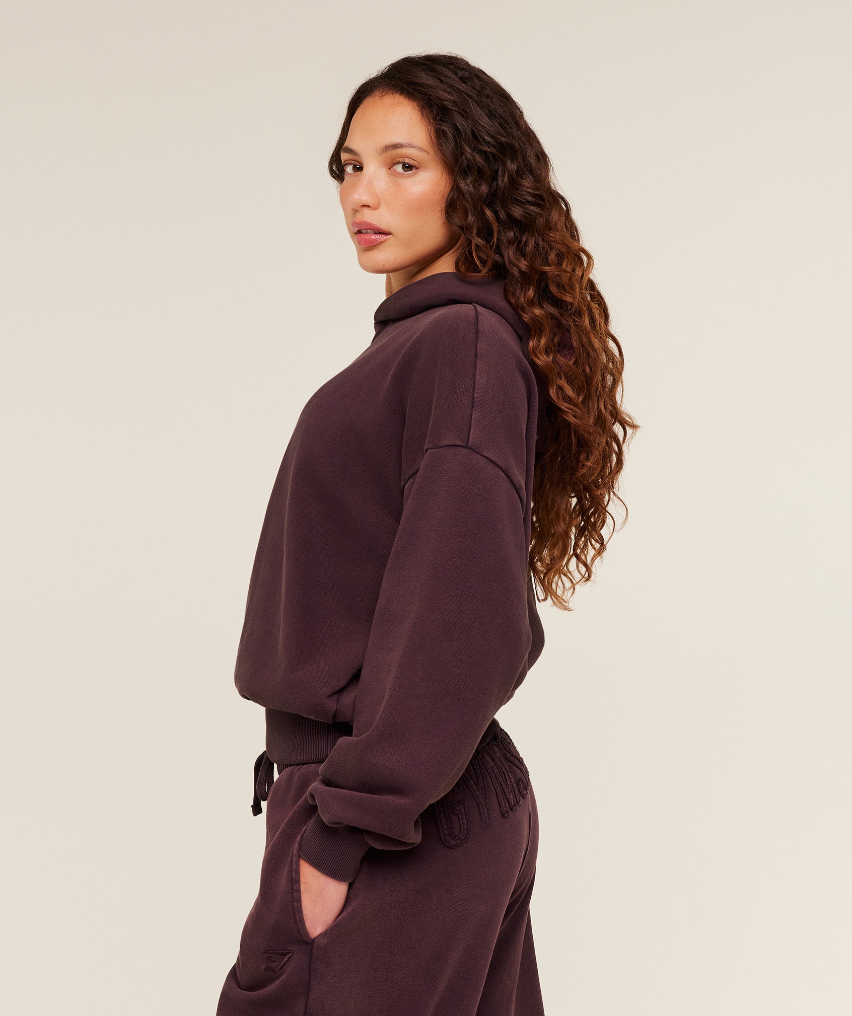 Gymshark Power Washed Oversized Hoodie - Cherry Purple/Acid Wash