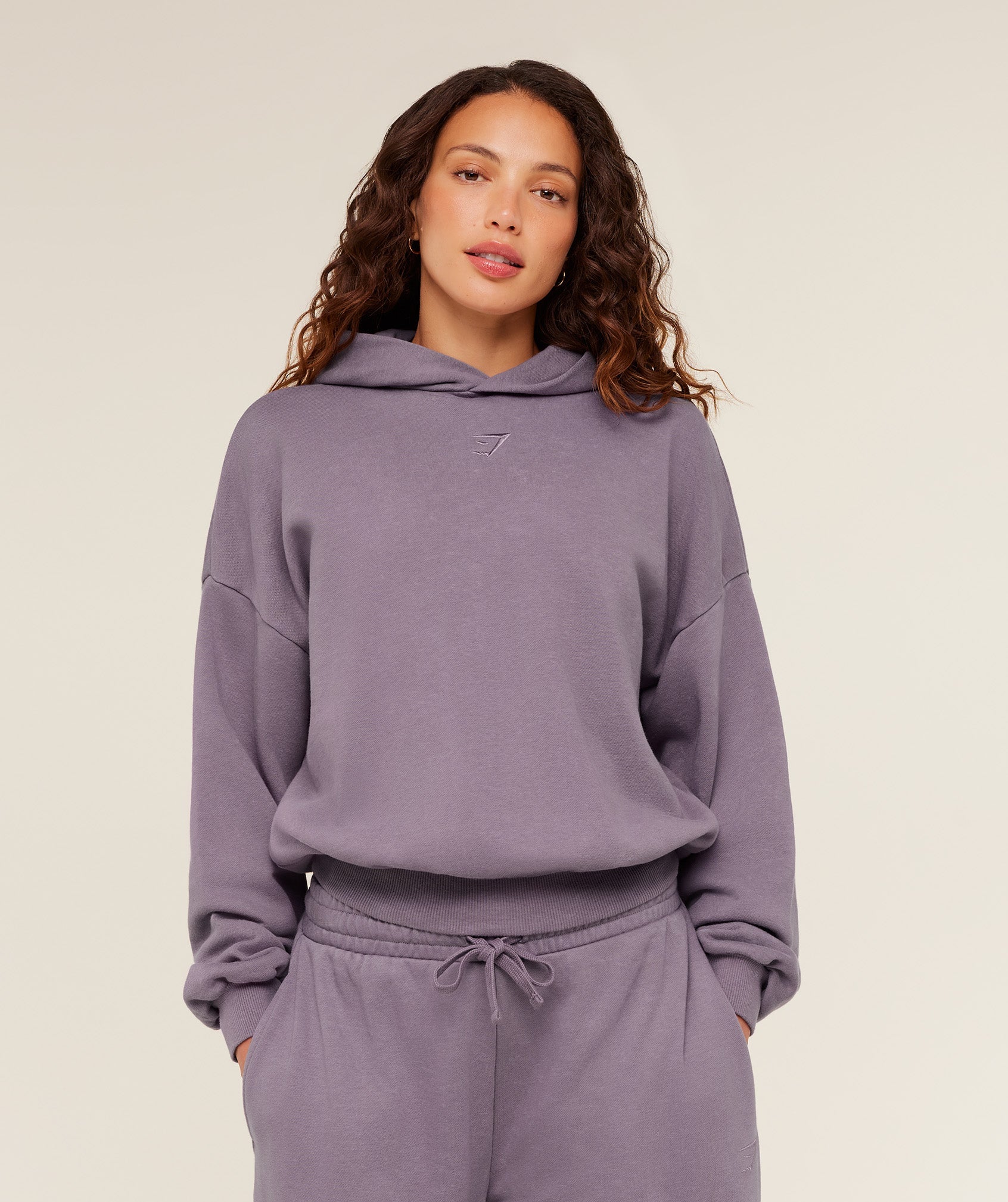 Gymshark Power Washed Oversized Hoodie - Dusk Purple/Acid Wash