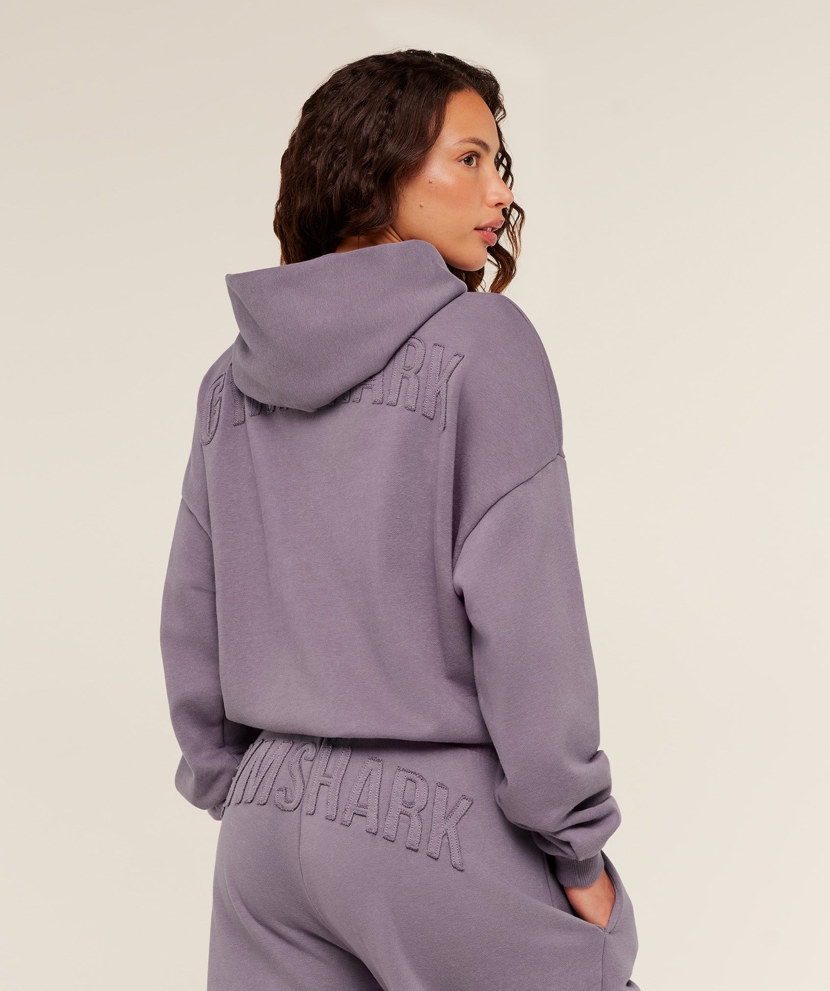 Gymshark Power Washed Oversized Hoodie - Dusk Purple/Acid Wash