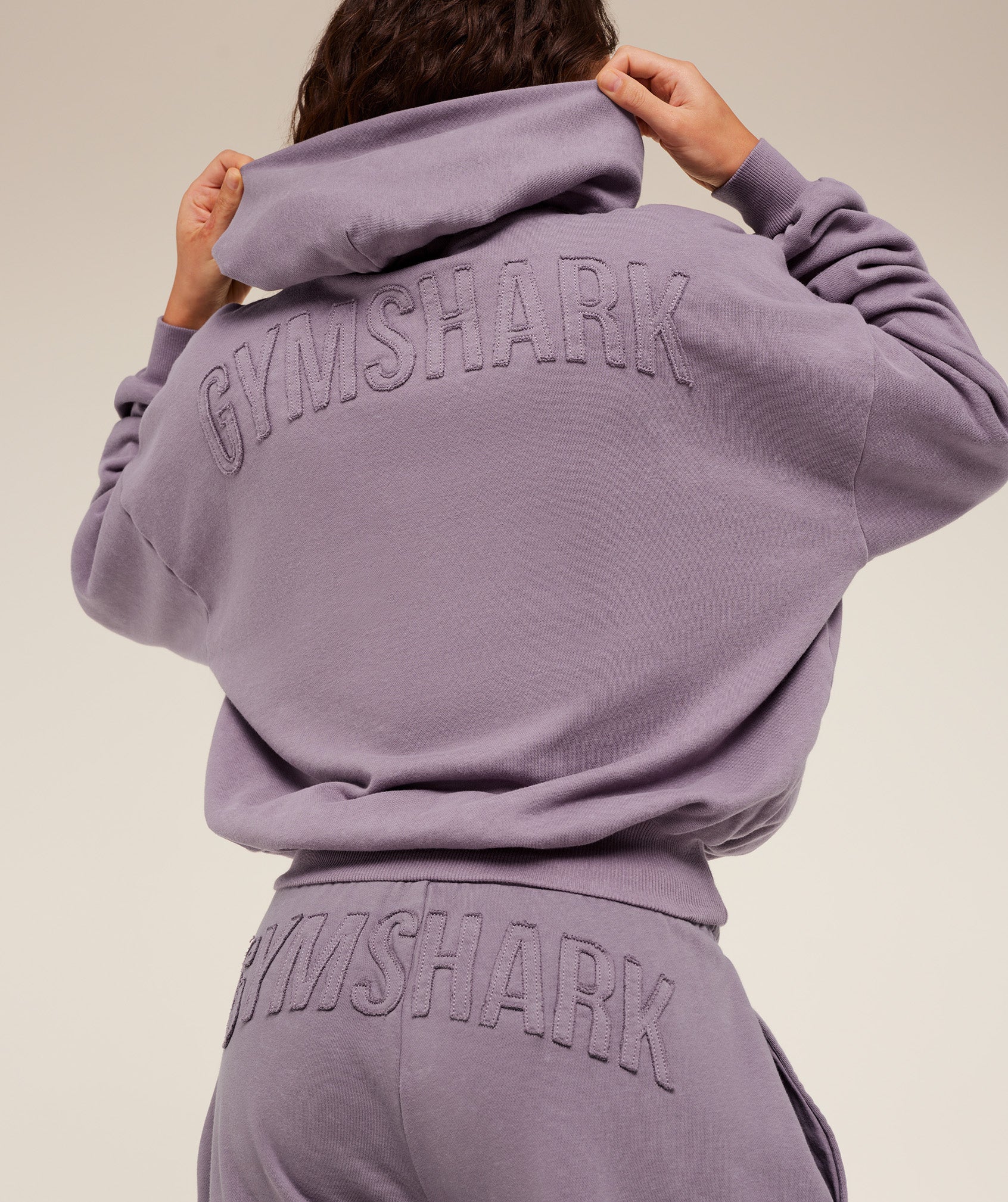 Gymshark Power Washed Oversized Hoodie - Dusk Purple/Acid Wash
