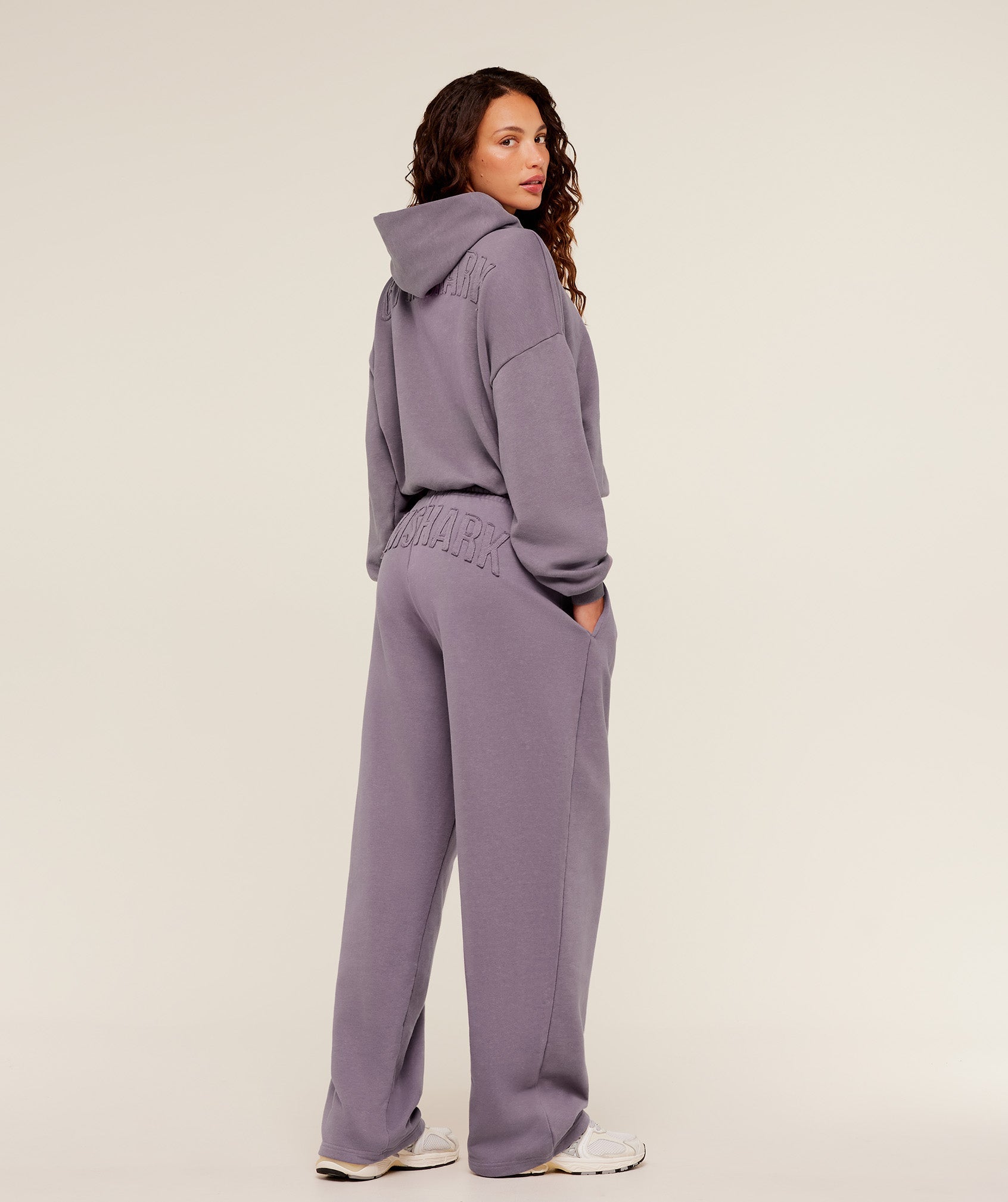 Gymshark Power Washed Oversized Hoodie - Dusk Purple/Acid Wash