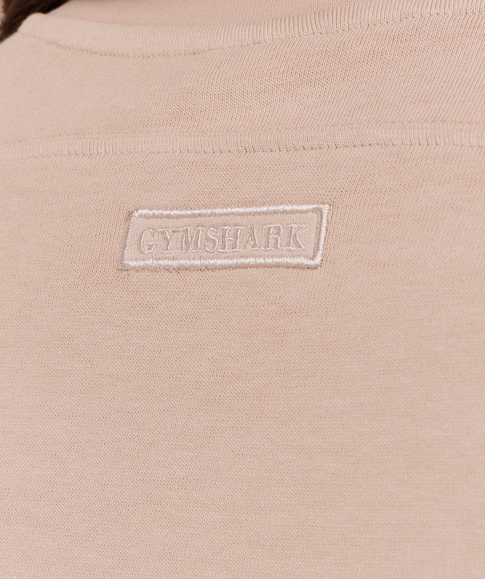 Gymshark Pump Cover Structured Fleece Top - GS Dusk Pink/WASH