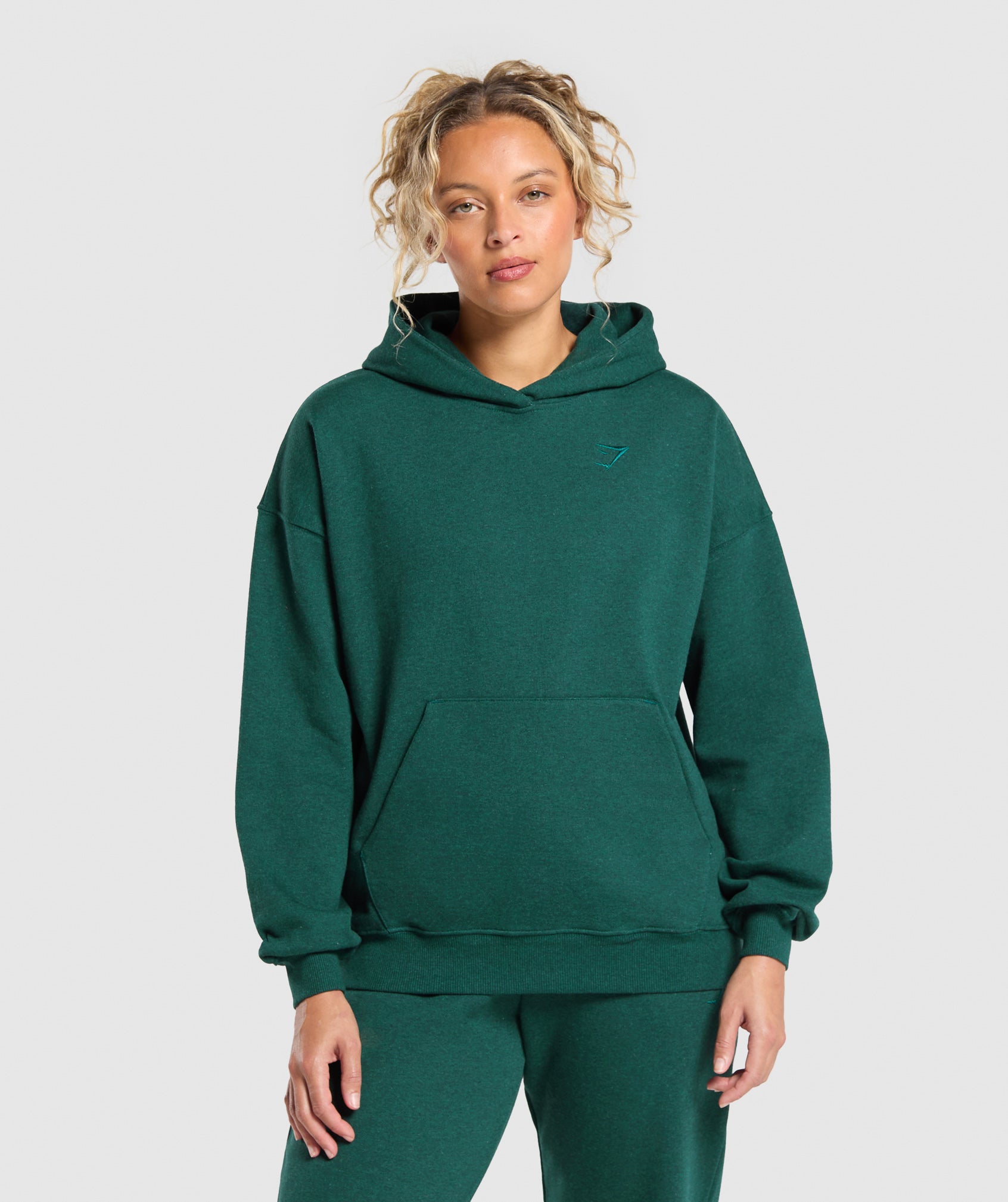 Gymshark Rest Day Sweats Hoodie - Bros Bold Teal Marl