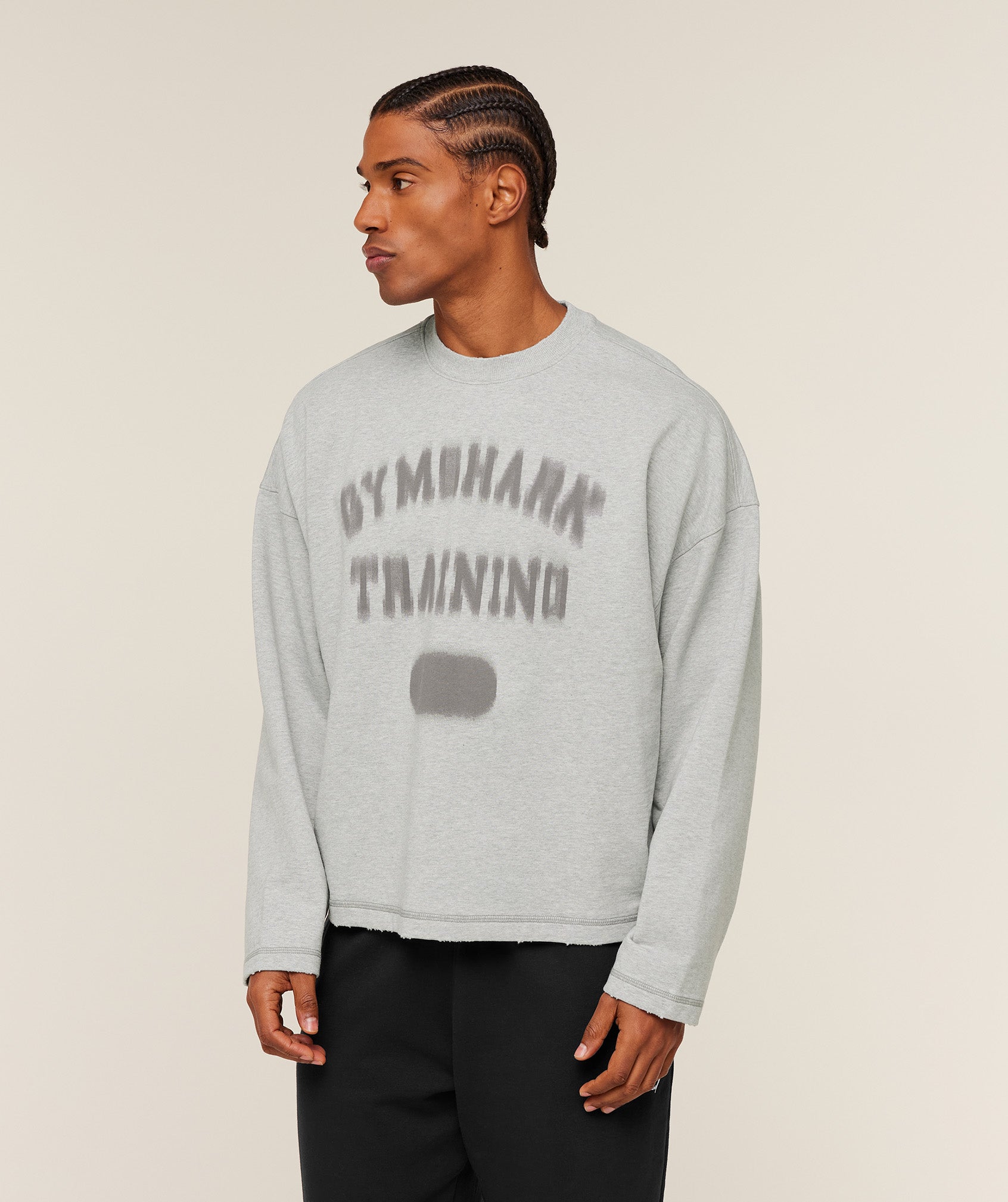 Gymshark Re-Rack Crew Neck Pullover - Bros Soft Grey Marl