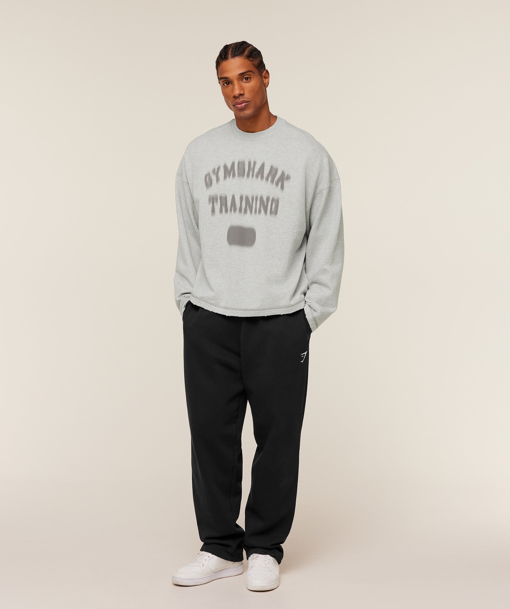 Gymshark Re-Rack Crew Neck Pullover - Bros Soft Grey Marl
