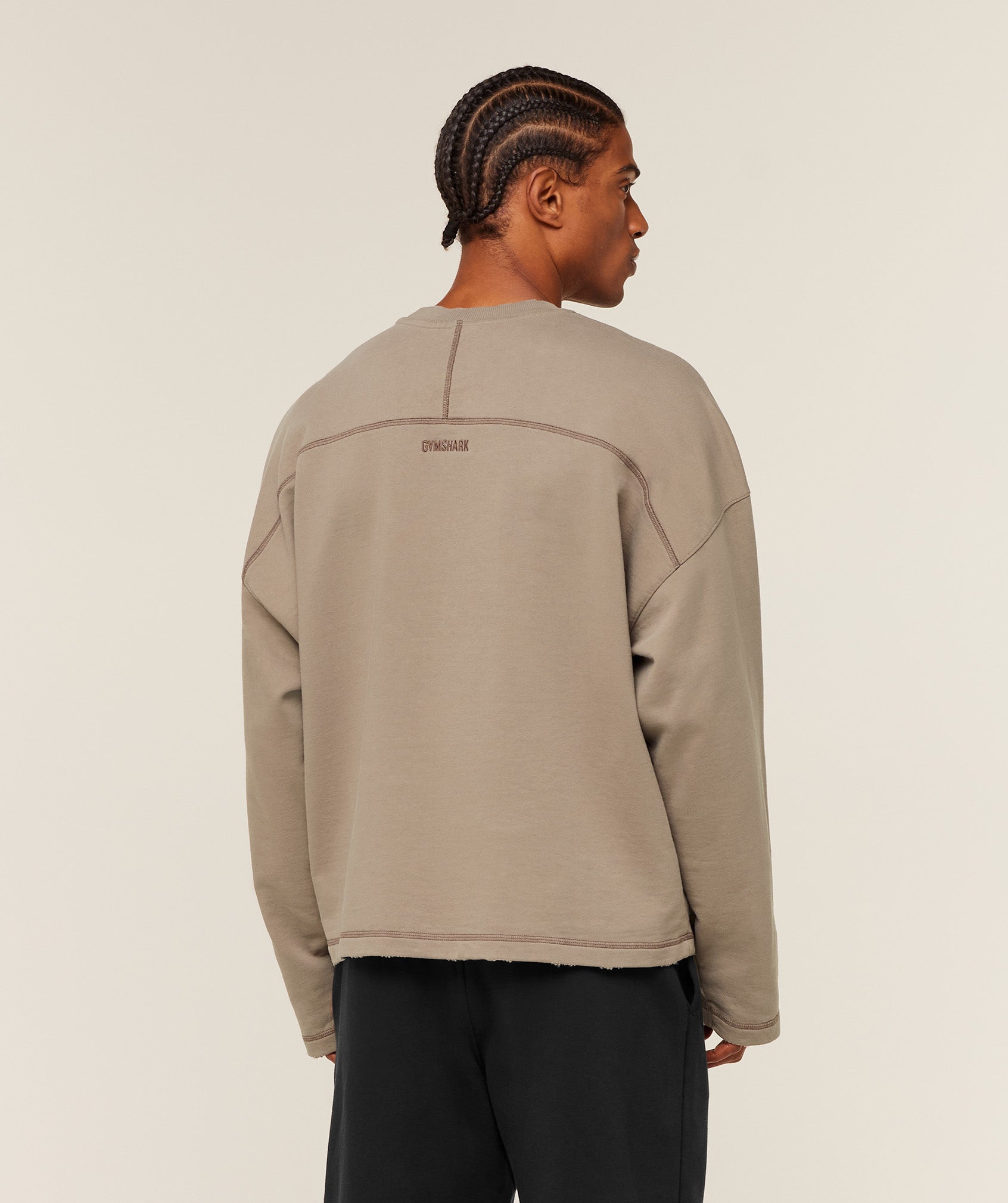 Gymshark Re-Rack Crew Neck Pullover - Lifestyle Brown