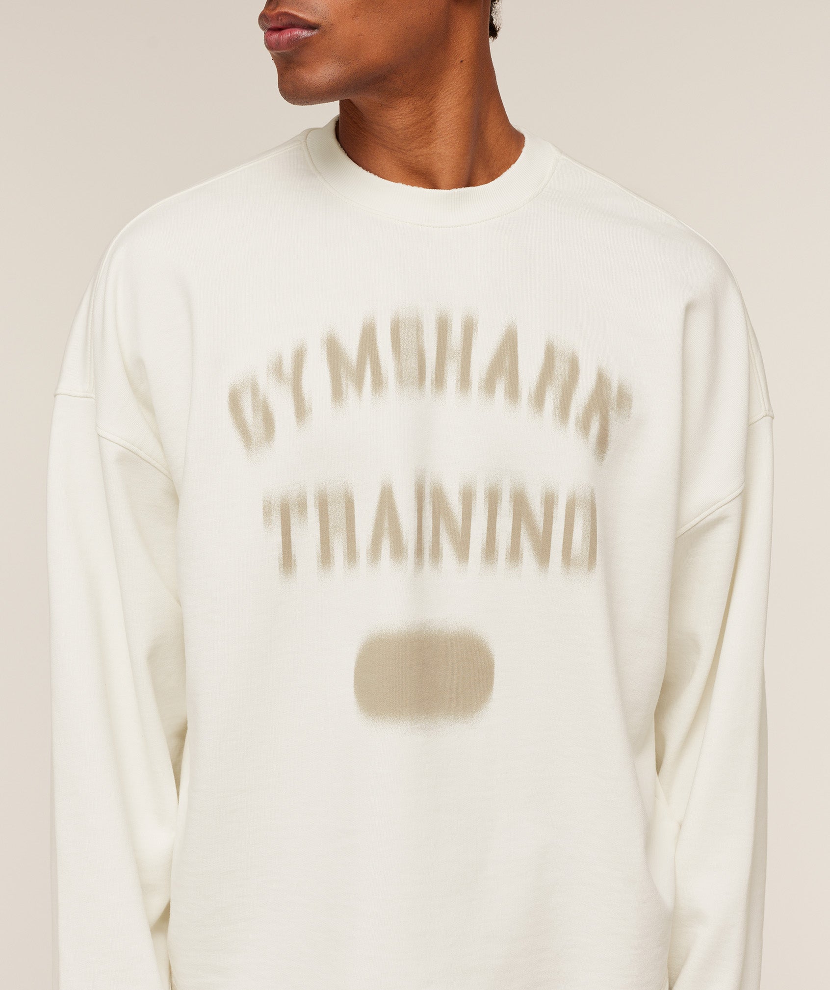 Gymshark Re-Rack Crew Neck Pullover - GS Soft White