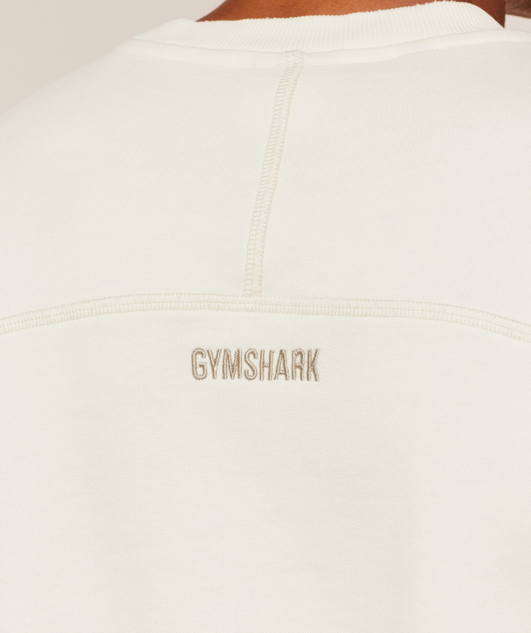 Gymshark Re-Rack Crew Neck Pullover - GS Soft White